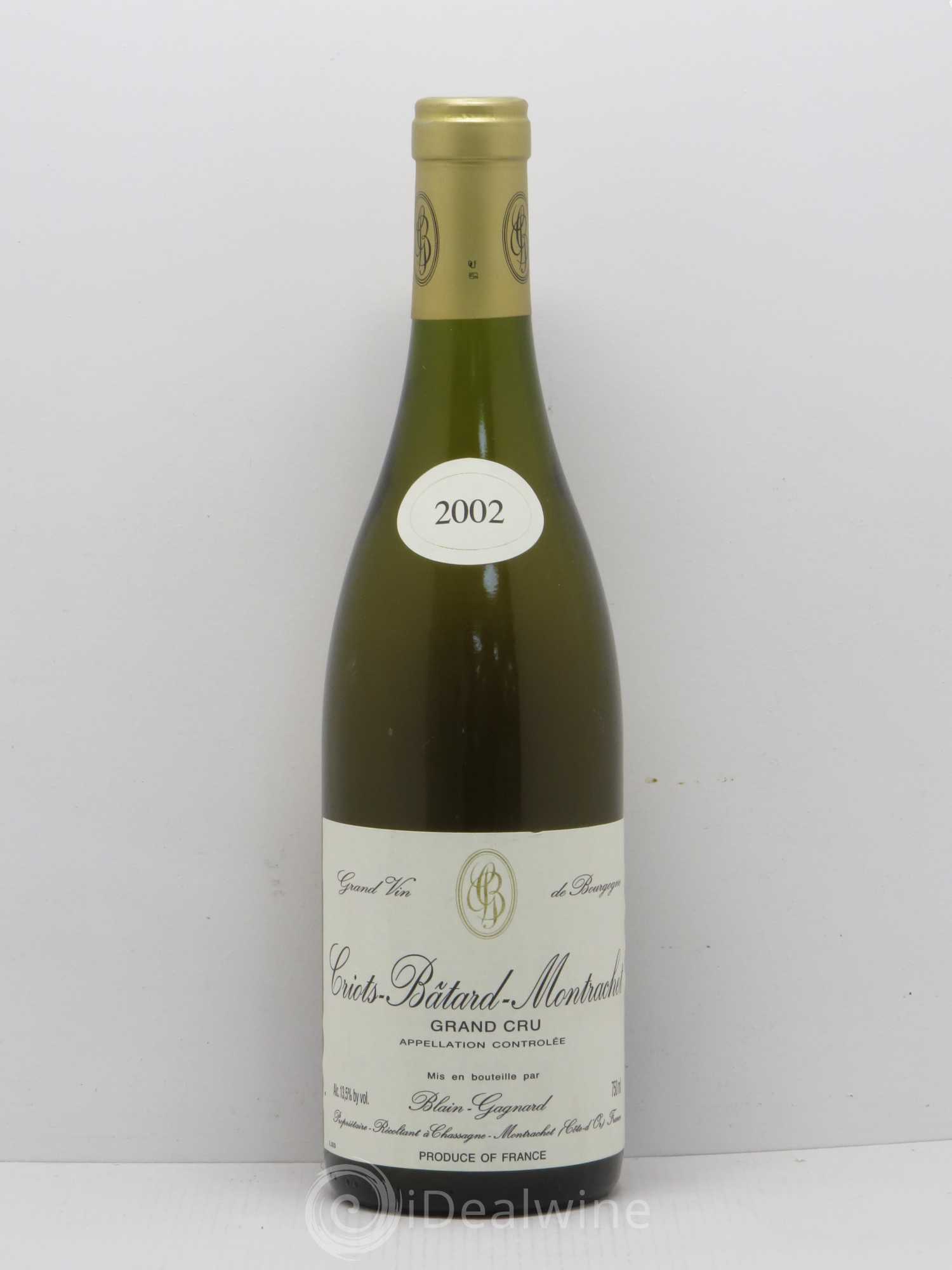 Criots-Bâtard-Montrachet Grand Cru Blain-Gagnard (Domaine) 2002 - Lot de 1 bouteille - 0