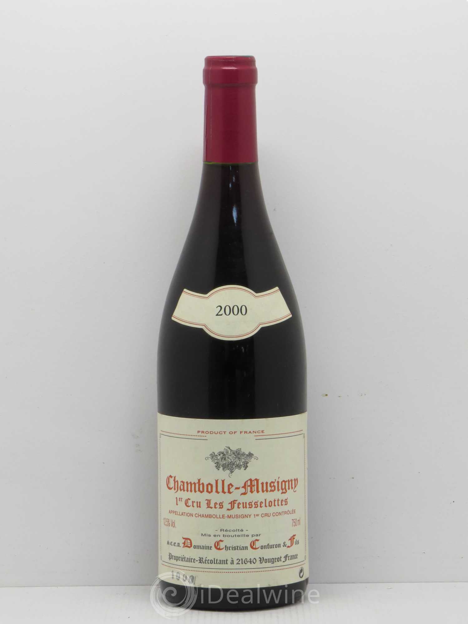 Chambolle-Musigny 1er Cru Les Feusselottes - Confuron et fils 2000 - Posten von 1 Flasche - 0