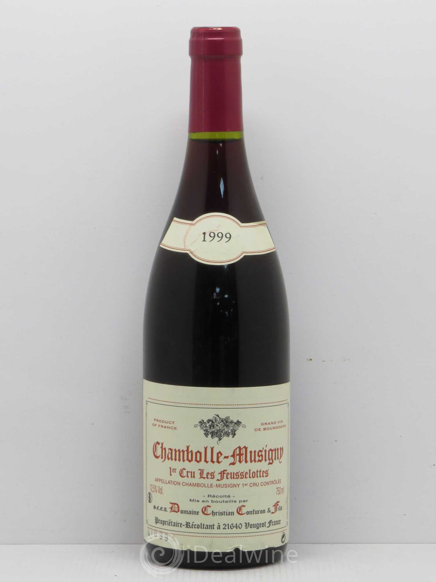 Chambolle-Musigny 1er Cru Les Feusselottes Château Confuron et fils 1999 - Posten von 1 Flasche - 0