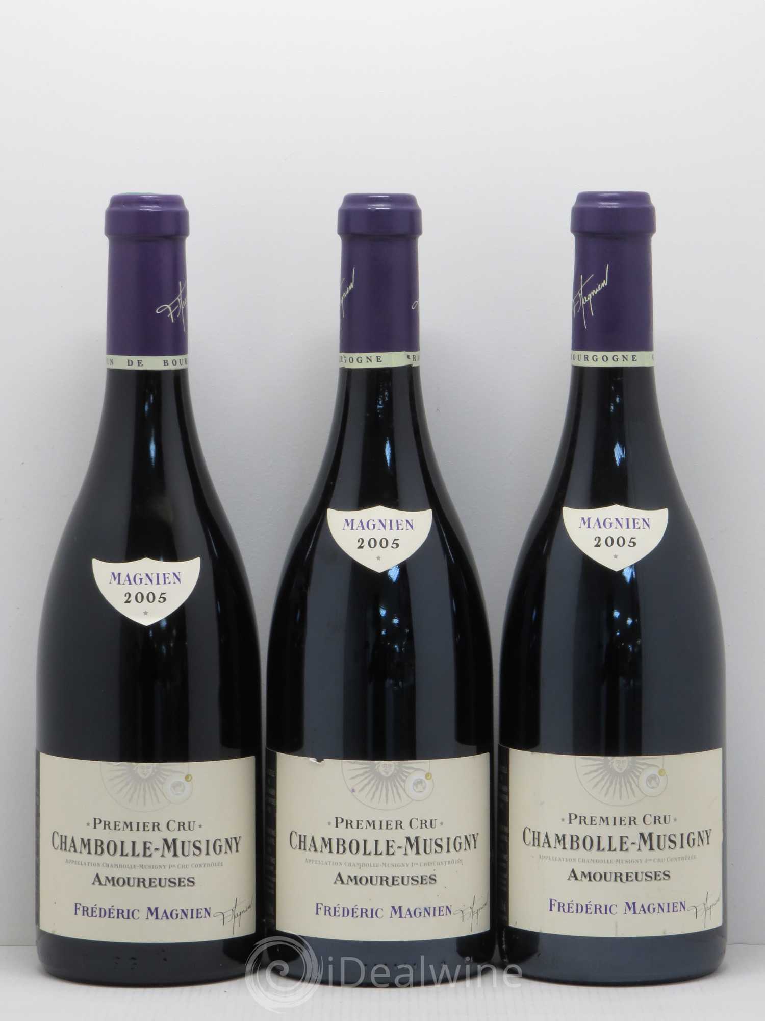 Chambolle-Musigny 1er Cru Les Amoureuses Frédéric Magnien 2005 - Posten von 3 Flaschen - 0