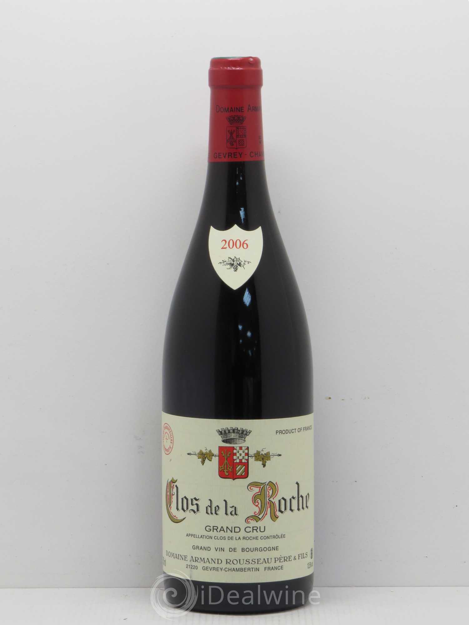 Clos de la Roche Grand Cru Armand Rousseau (Domaine) 2006 - Lot de 1 bouteille - 0