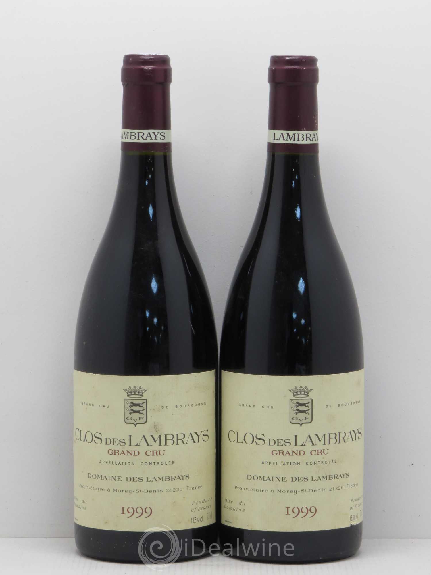 Clos des Lambrays Grand Cru Domaine des Lambrays 1999 - Lotto di 2 bottiglie - 0