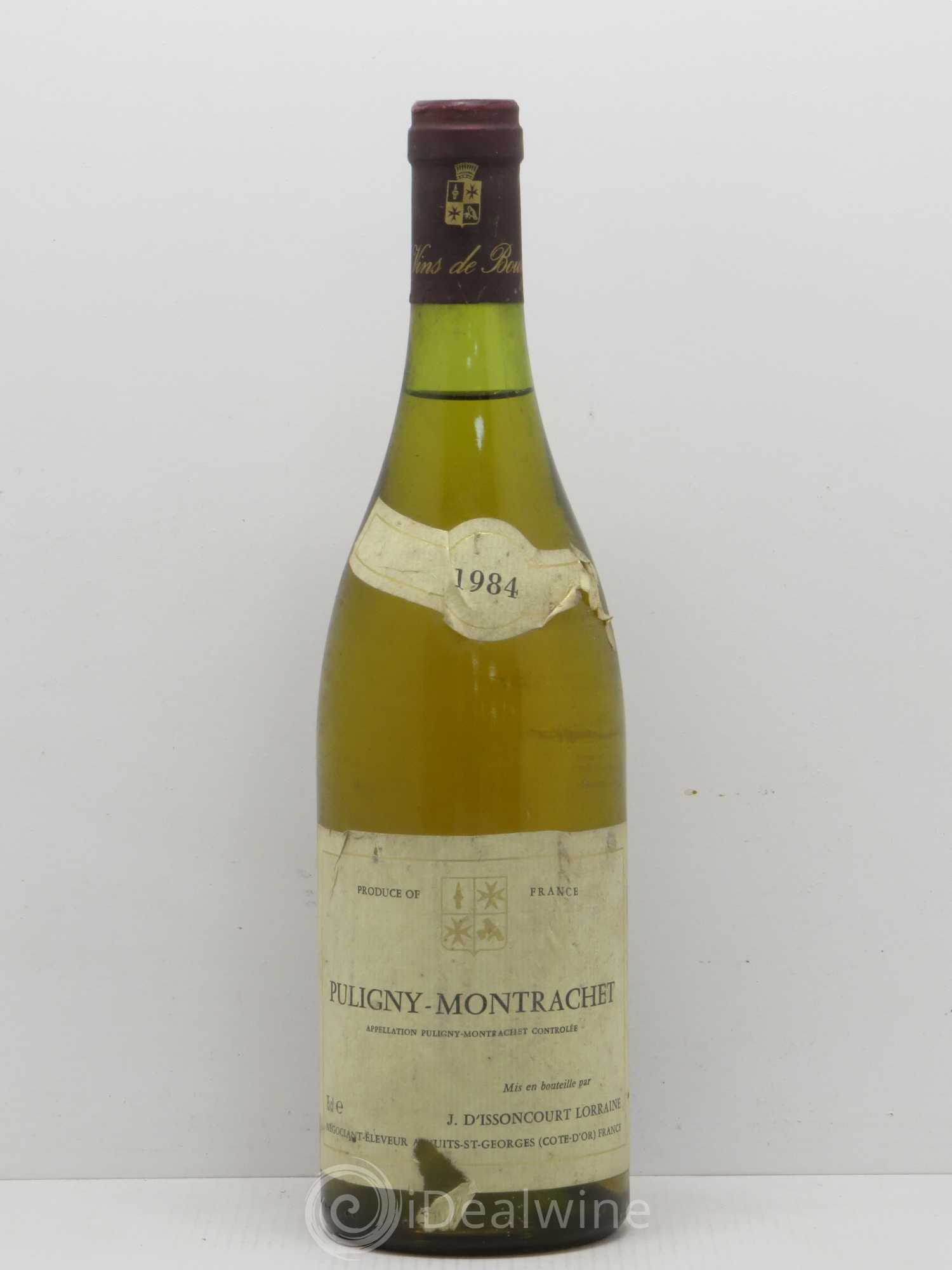 Puligny-Montrachet d'Issoncourt 1984 - Posten von 1 Flasche - 0