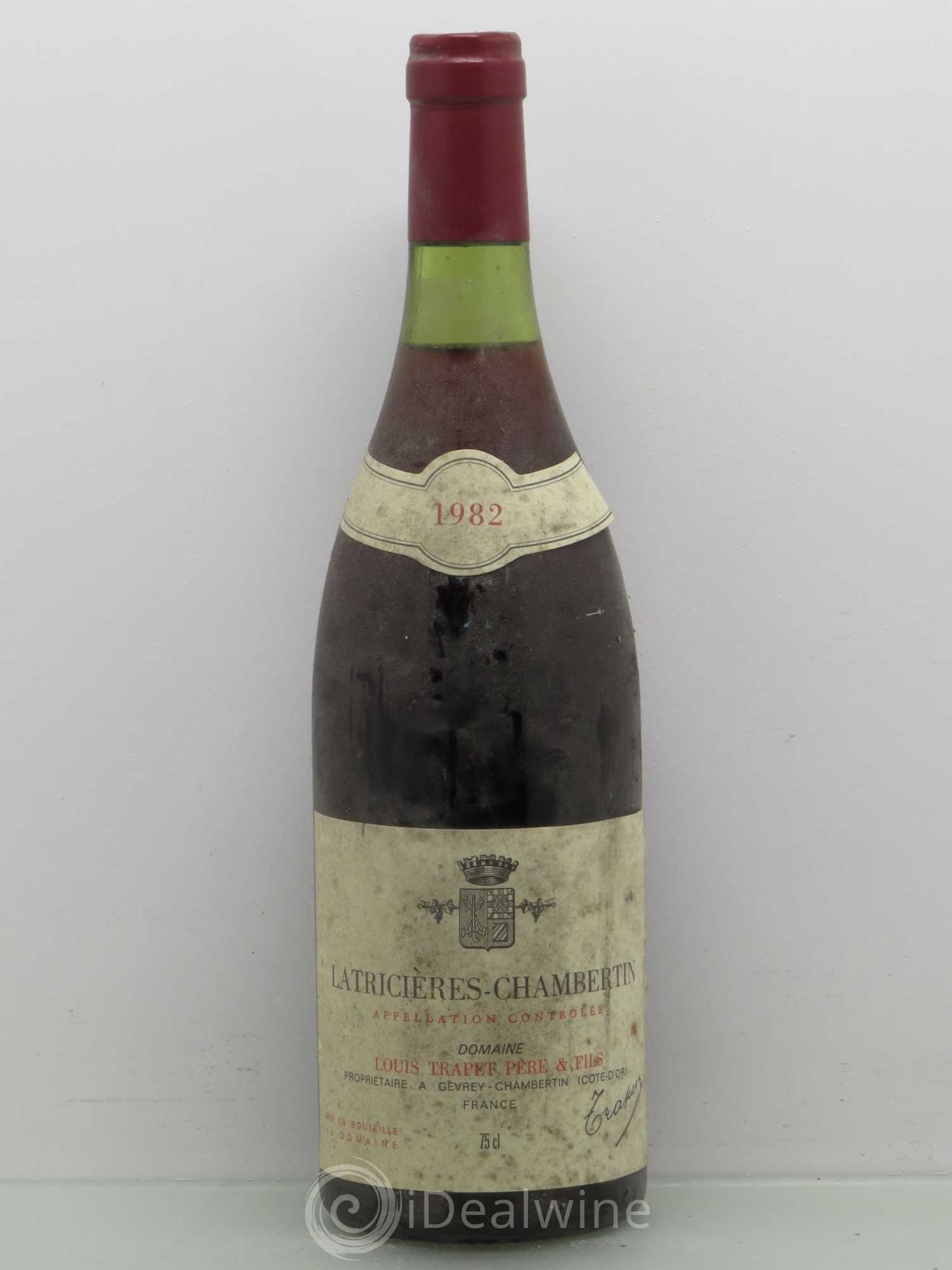 Latricières-Chambertin Grand Cru Domaine Trapet 1982 - Lot de 1 bouteille - 0