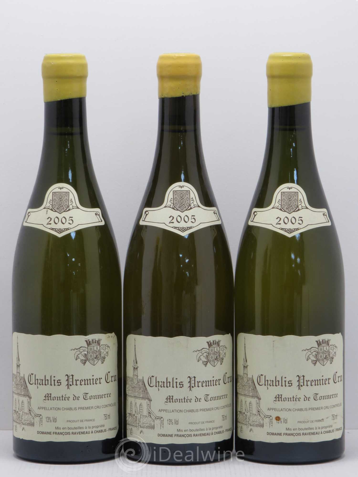 Chablis 1er Cru Montée de Tonnerre Raveneau (Domaine) 2005 - Posten von 3 Flaschen - 0