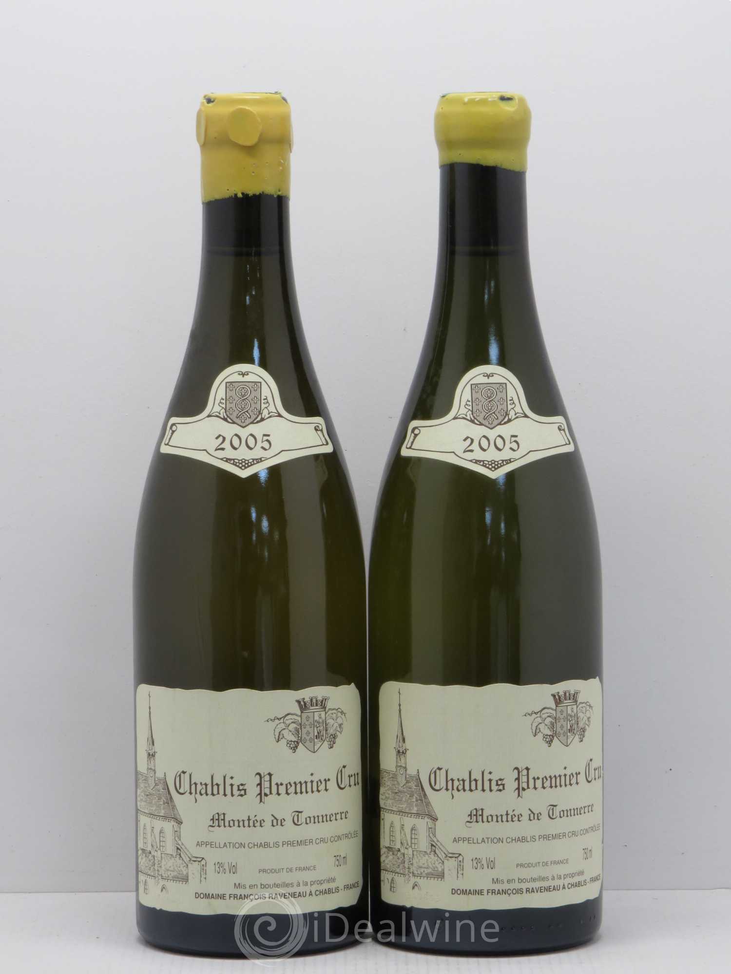 Chablis 1er Cru Montée de Tonnerre Raveneau (Domaine) 2005 - Lot de 2 bouteilles - 0