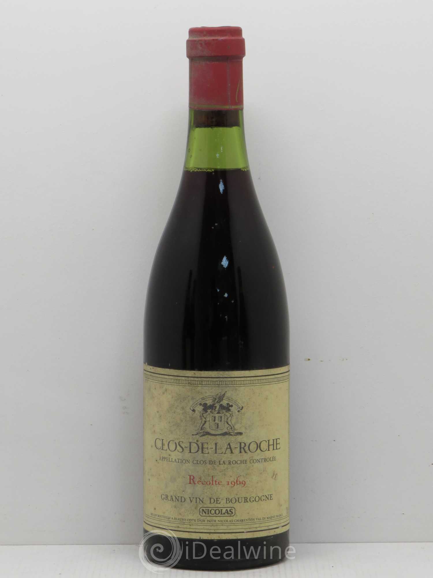 Clos de la Roche Grand Cru Cave Nicolas 1969 - Lot de 1 bouteille - 0