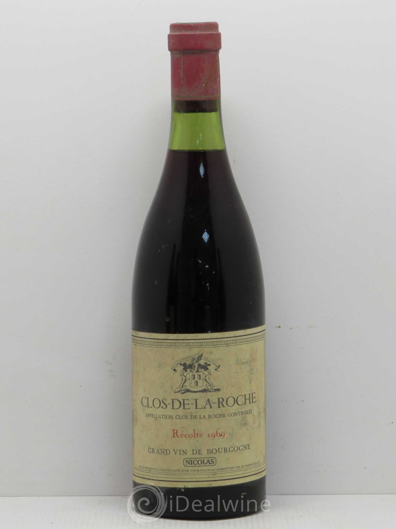 Clos de la Roche Grand Cru Cave Nicolas 1969 - Posten von 1 Flasche - 0