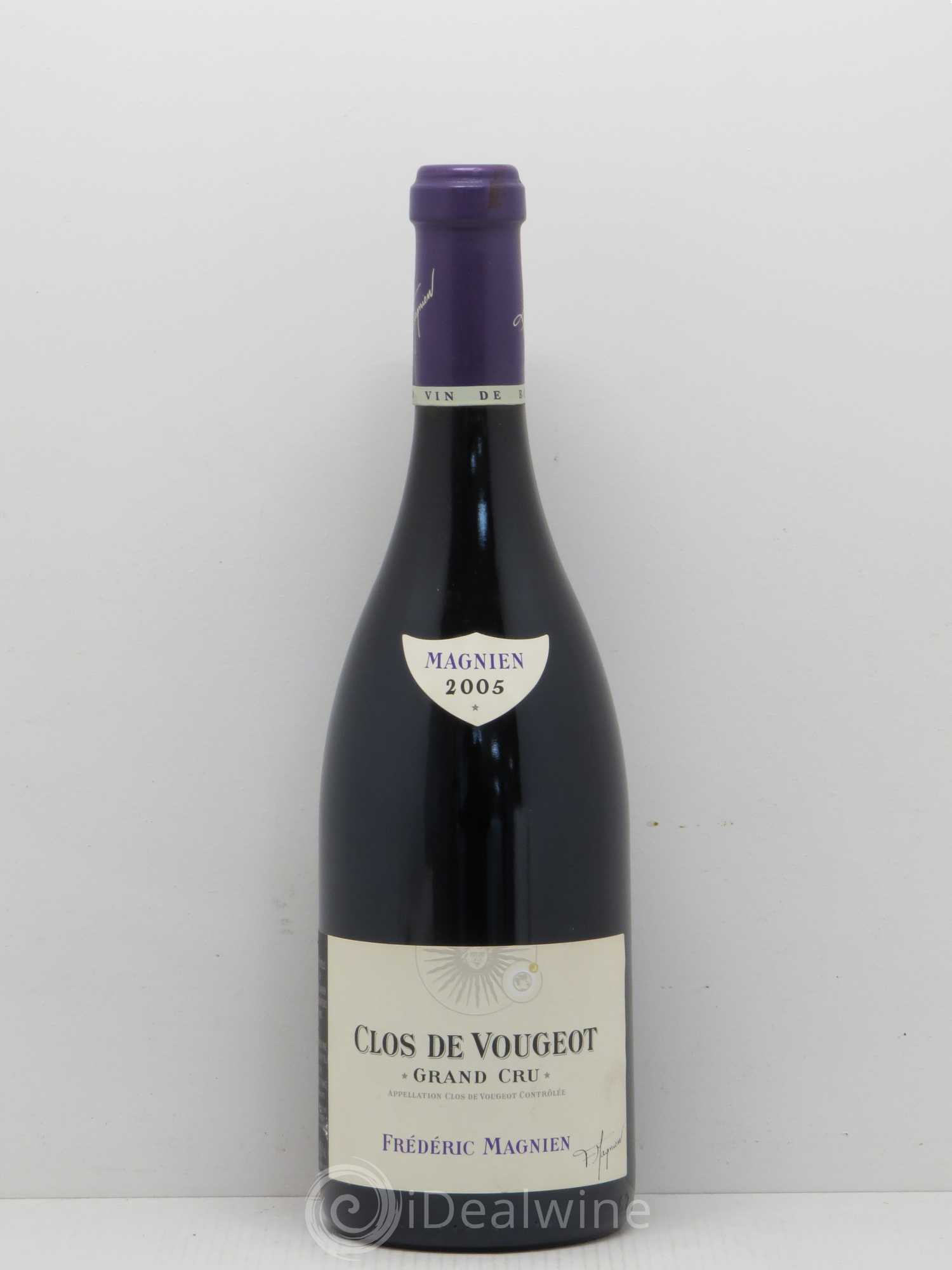 Clos de Vougeot Grand Cru Frédéric Magnien 2005 - Lot de 1 bouteille - 0