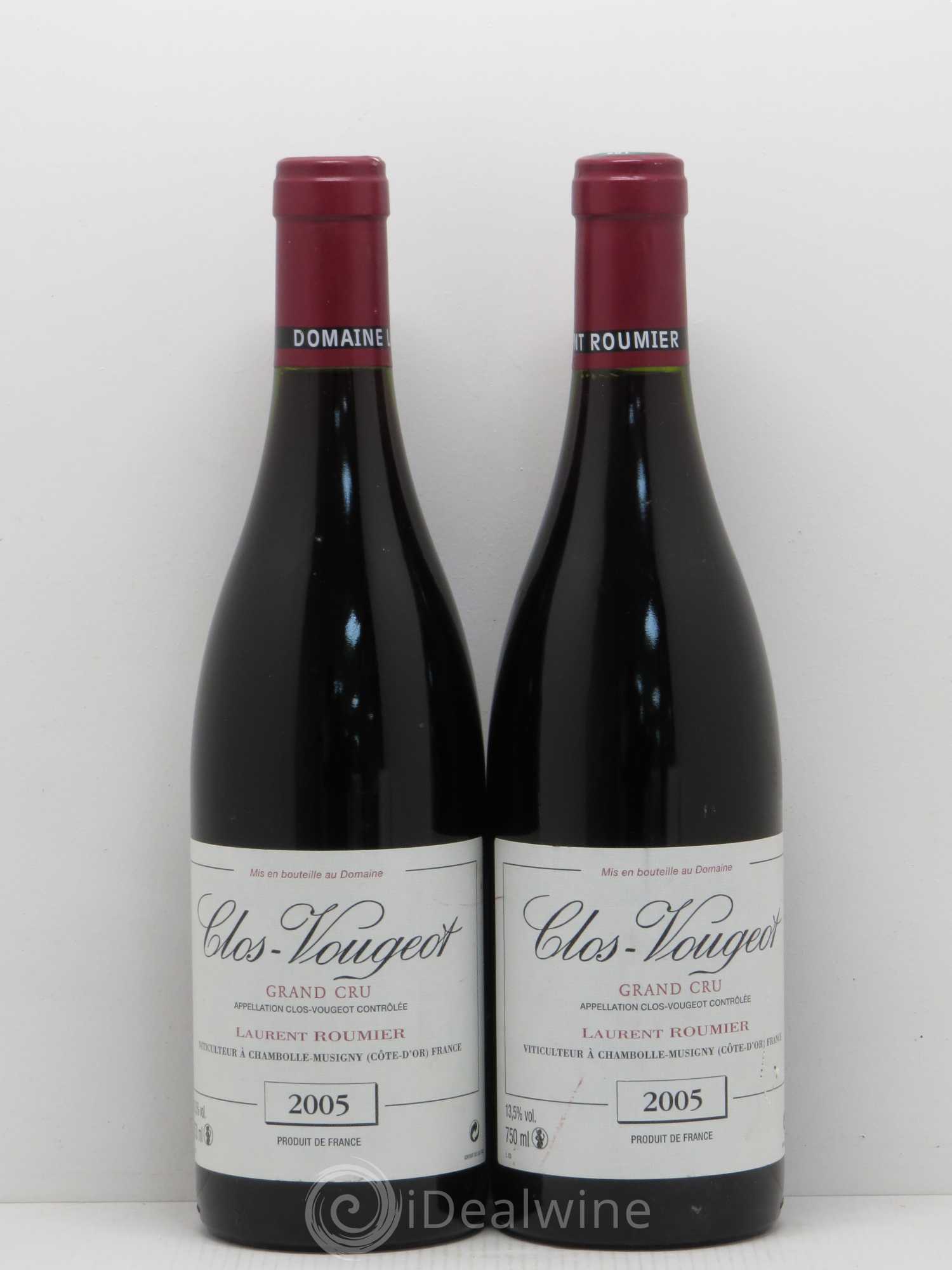 Clos de Vougeot Grand Cru Laurent Roumier 2005 - Lot de 2 bouteilles - 0