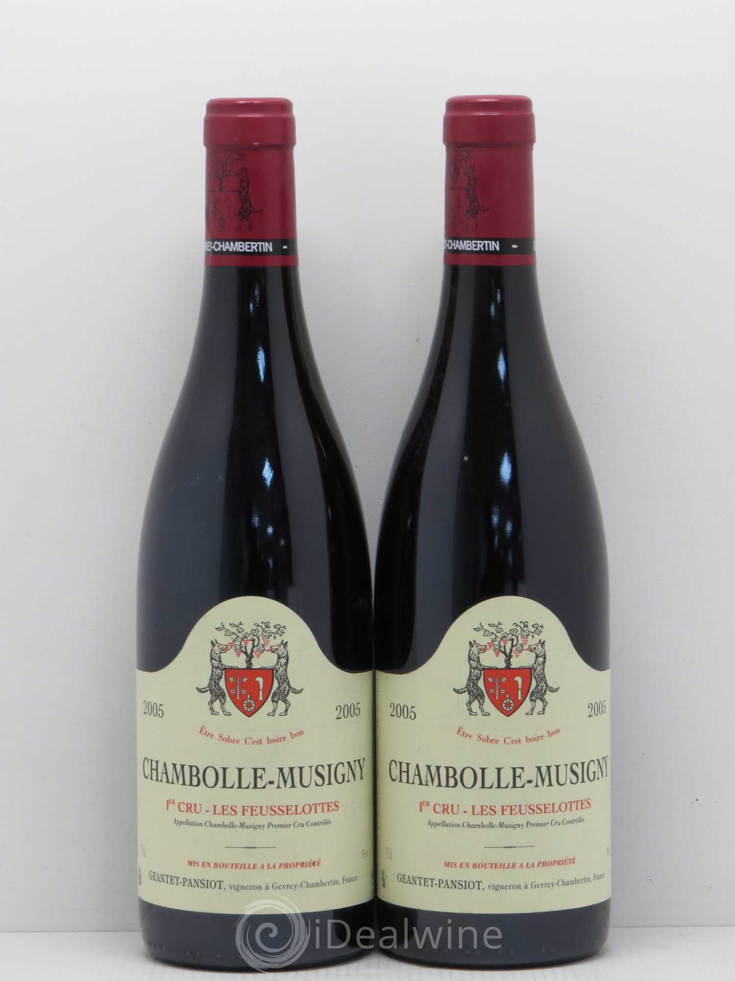 Chambolle-Musigny 1er Cru Geantet-Pansiot 2005 - Lot de 2 bouteilles - 0