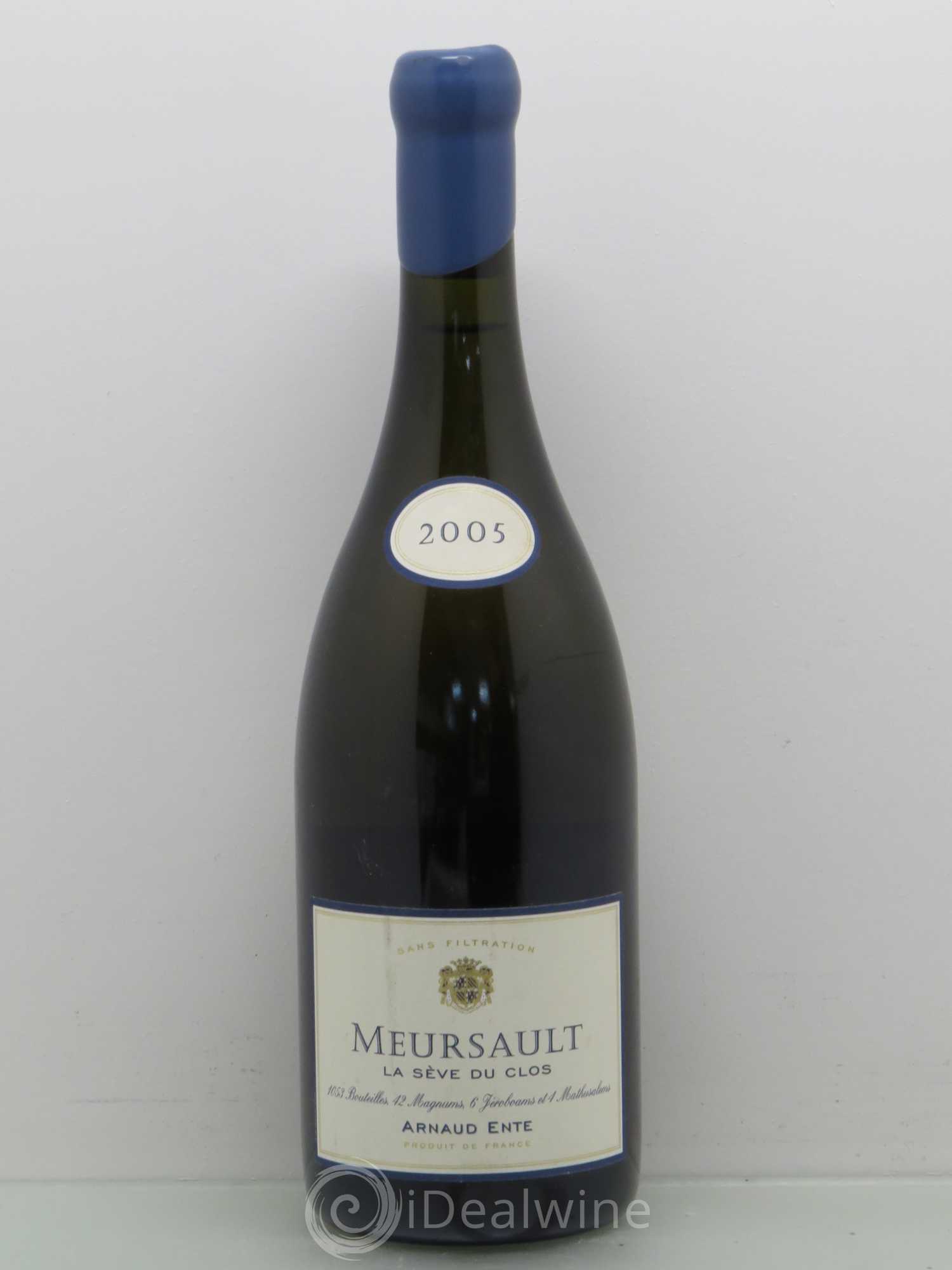 Meursault La Sève du Clos - Arnaud Ente 2005 - Posten von 1 Flasche - 0