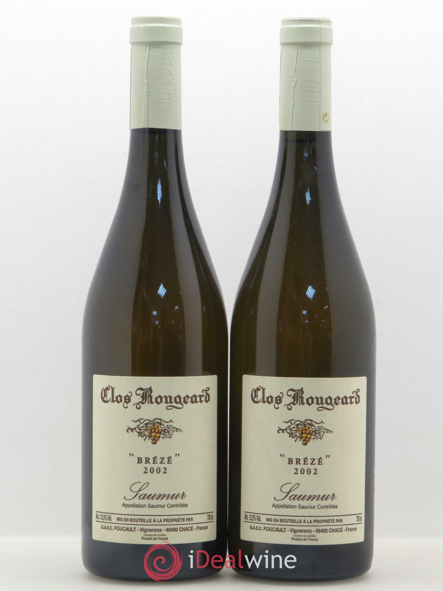 Saumur Brézé Clos Rougeard 2002 - Lot de 2 bouteilles - 0