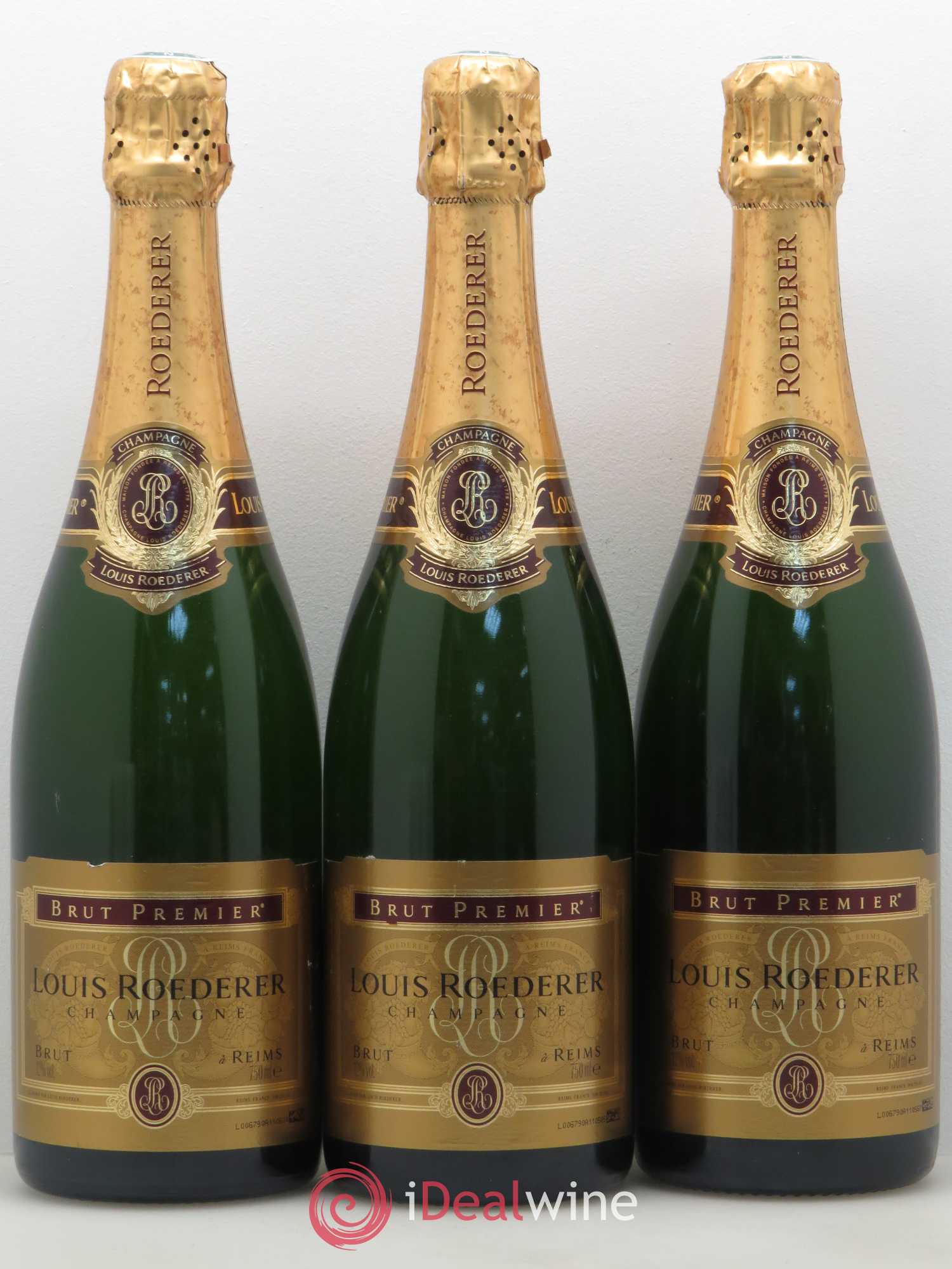 Millésimé Brut Louis Roederer - Lot de 3 bouteilles - 0
