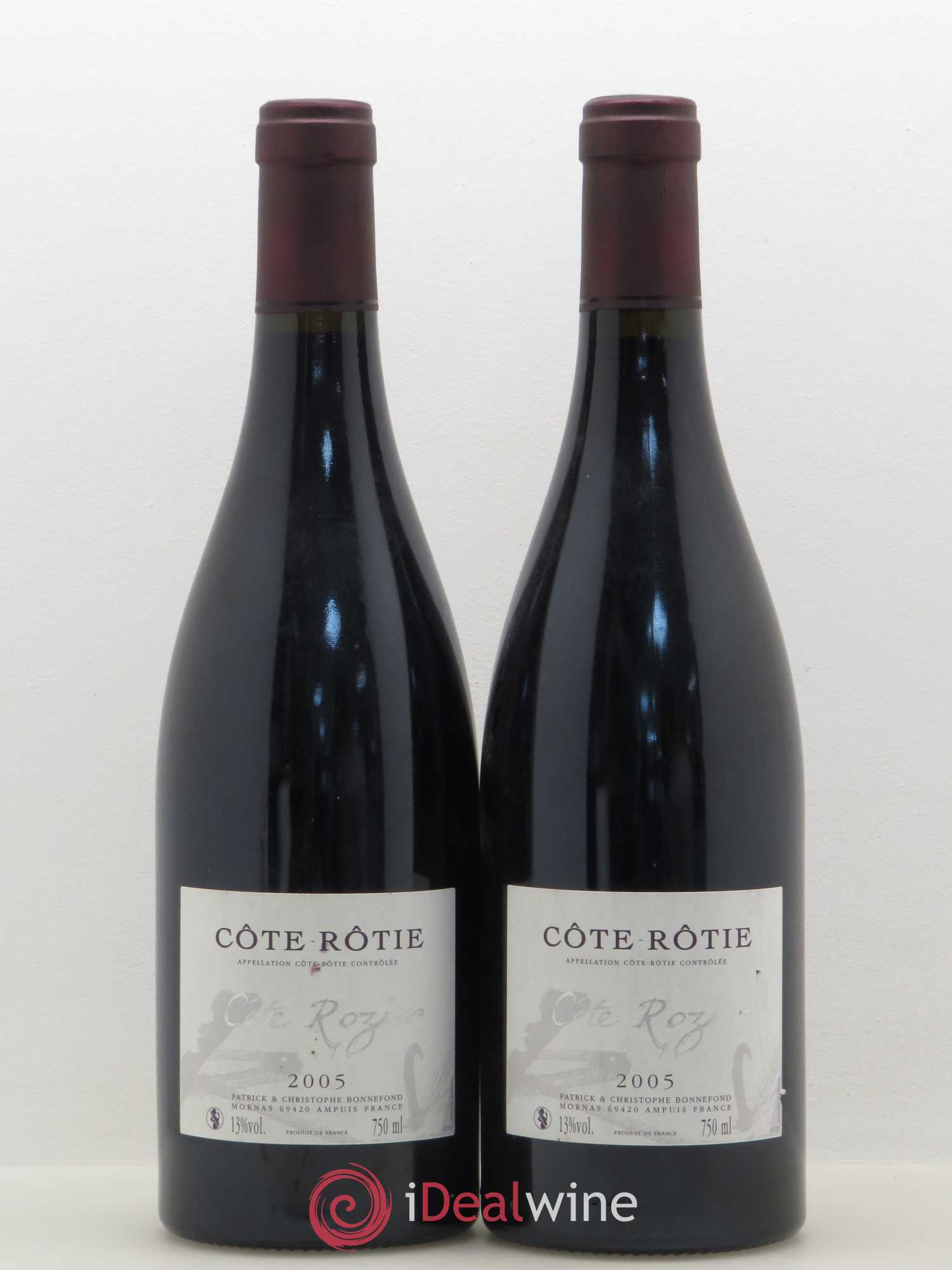 Côte-Rôtie Côte Rozier Domaine Bonnefond 2005 - Lot de 2 bouteilles - 0