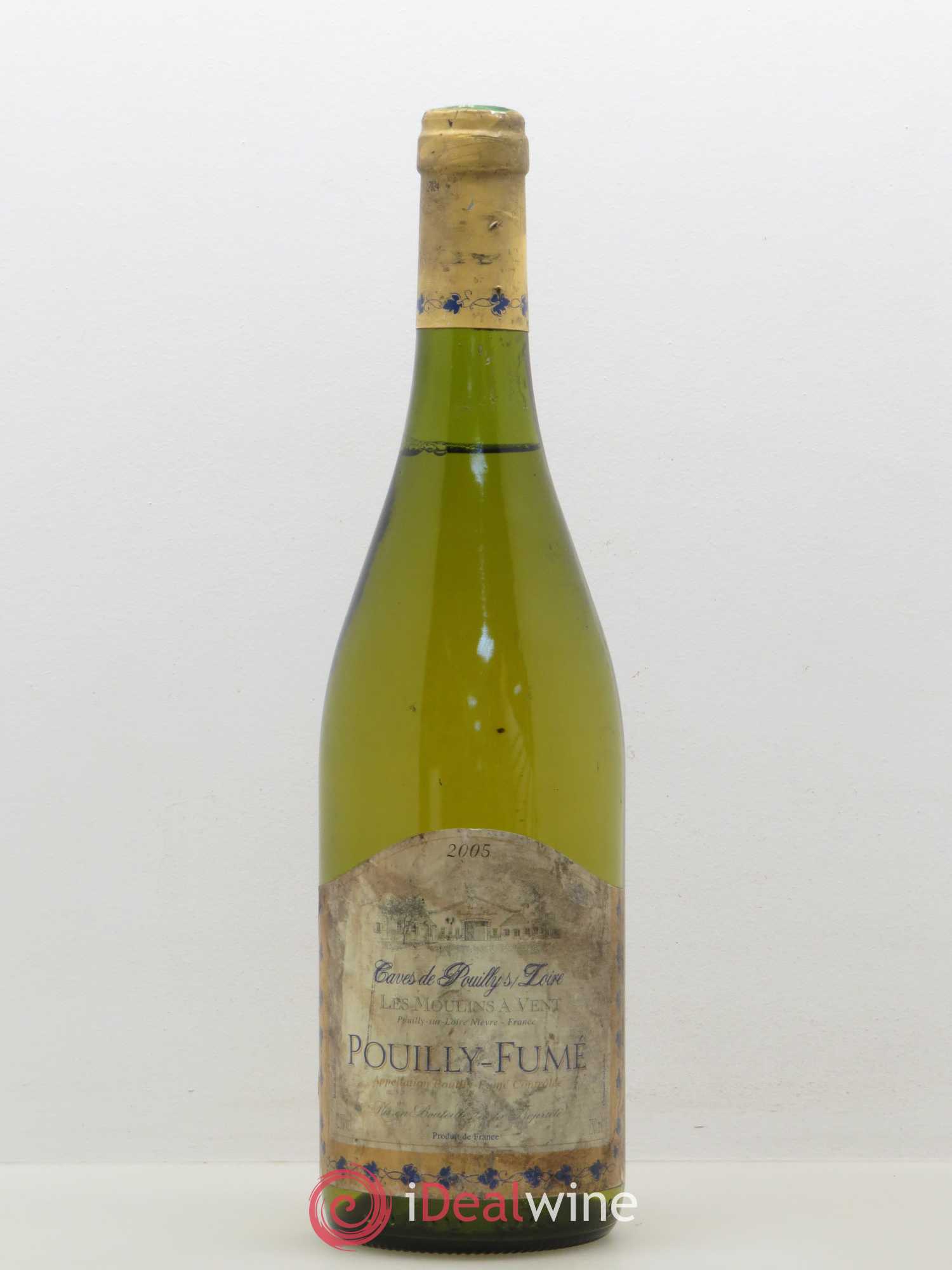 Pouilly-Fumé Caves de Pouilly Les Moulins À Vent 2005 - Posten von 1 Flasche - 0