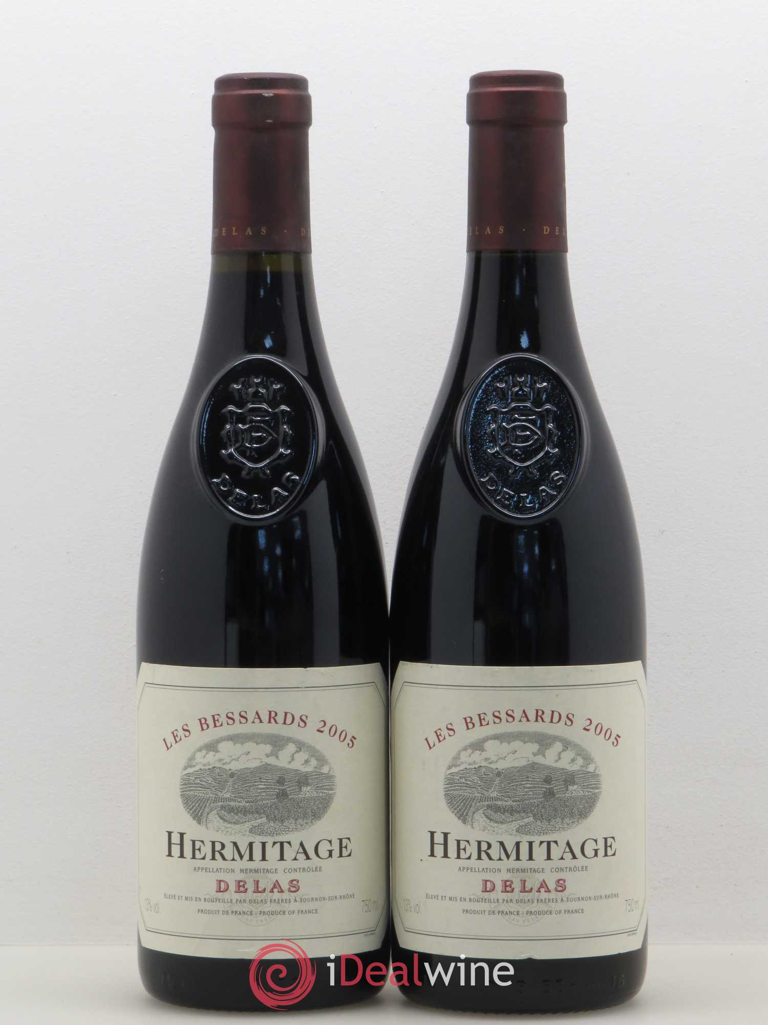 Hermitage Les Bessards Delas Frères 2005 - Lot de 2 bouteilles - 0