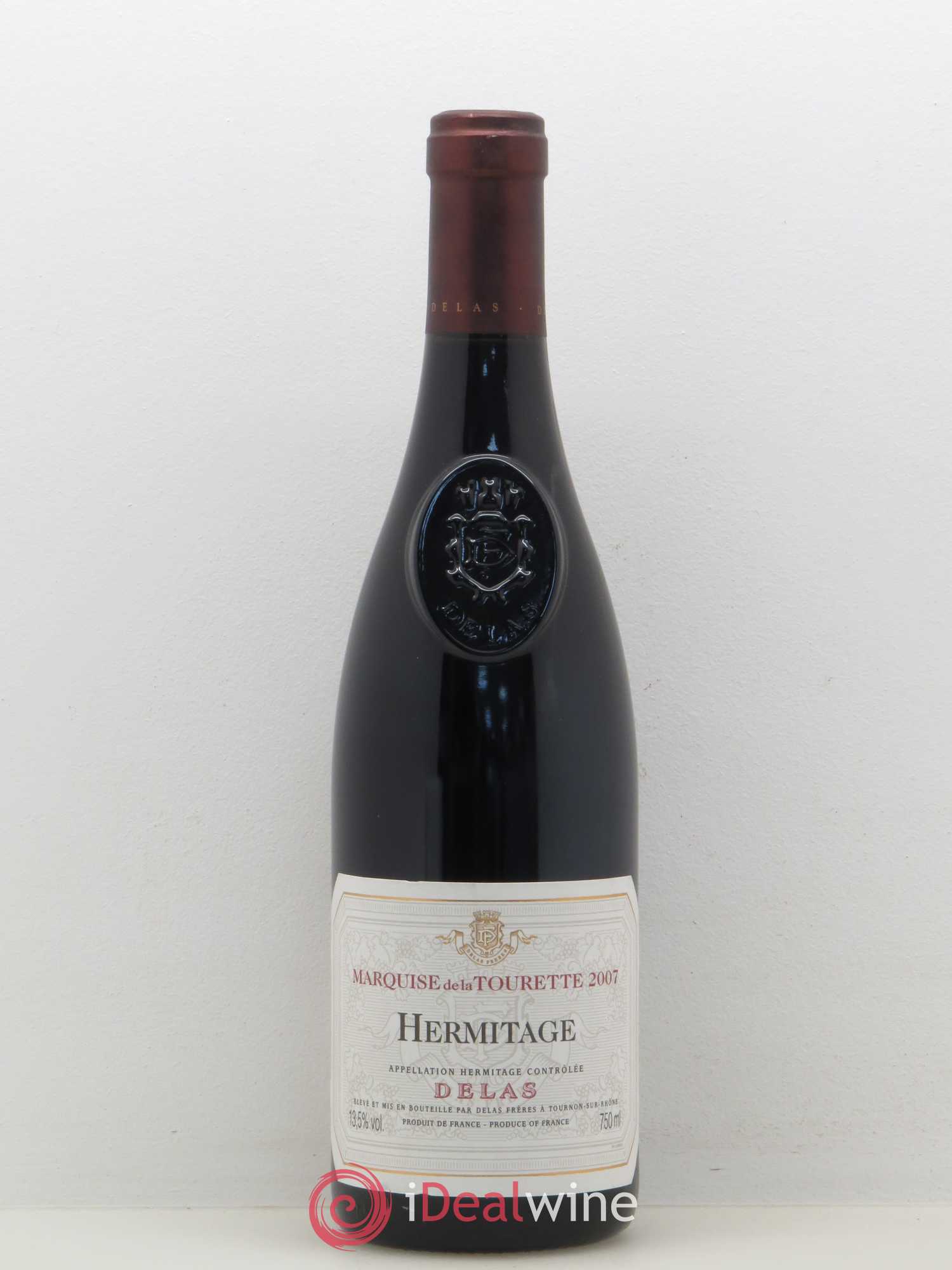 Hermitage Marquise de la Tourette Delas Frères 2007 - Lot de 1 bouteille - 0