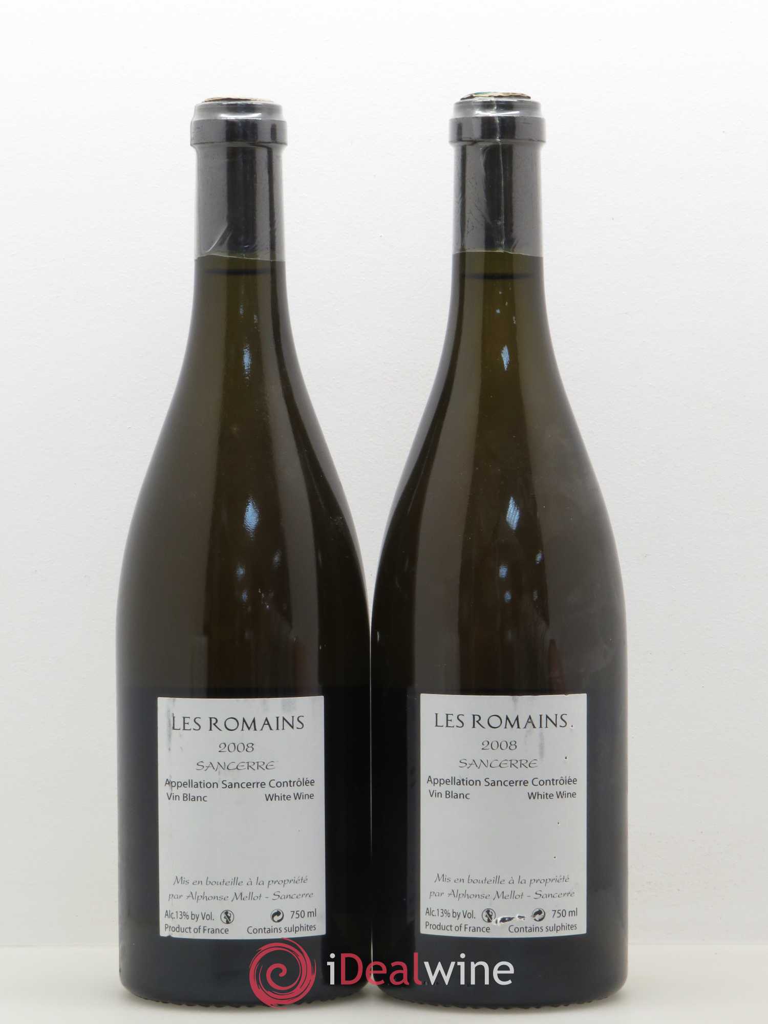 Sancerre Les Romains Alphonse Mellot (sans prix de réserve) 2008 - Lot de 2 bouteilles - 1