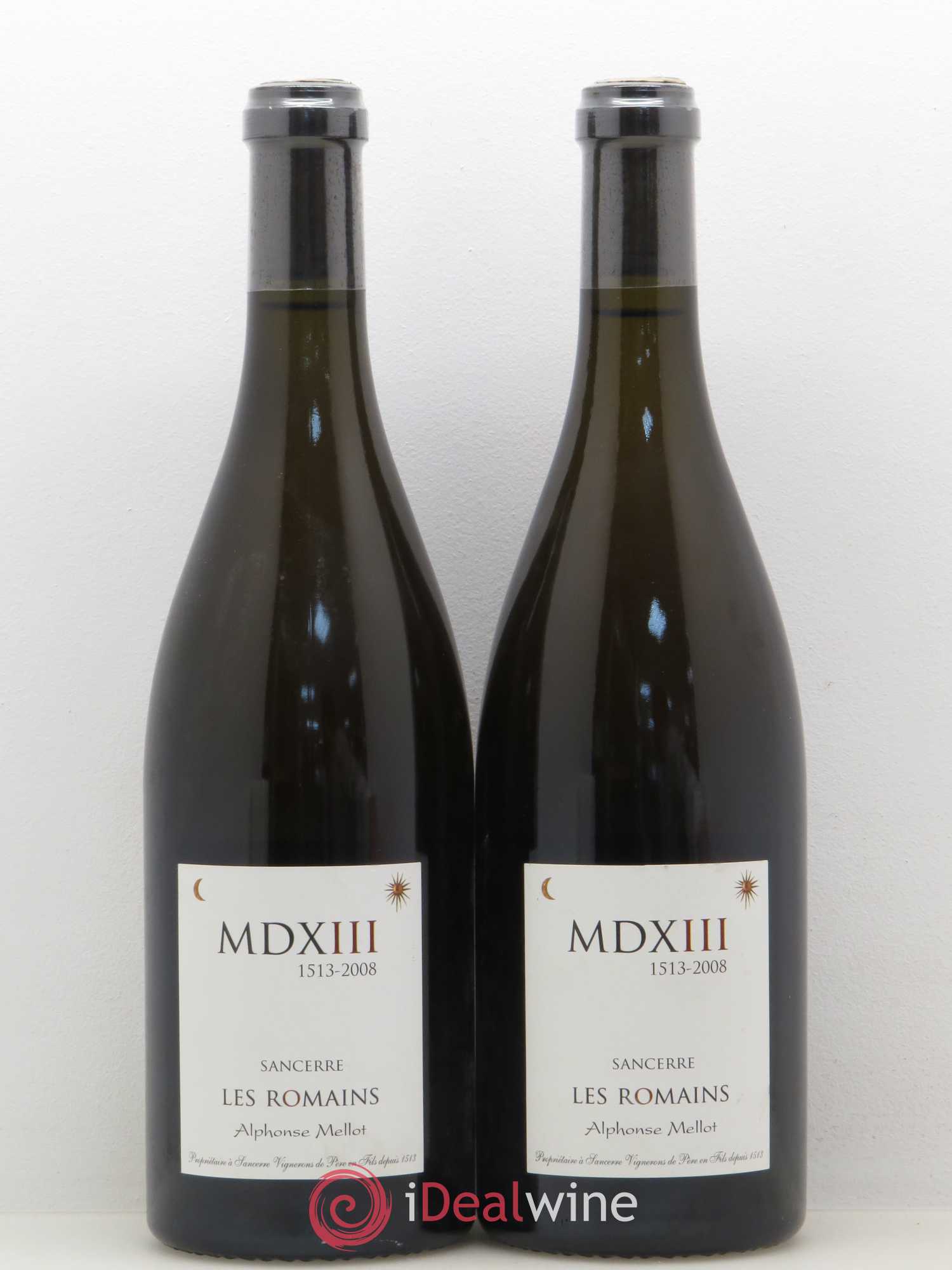 Sancerre Les Romains Alphonse Mellot (sans prix de réserve) 2008 - Lot de 2 bouteilles - 0