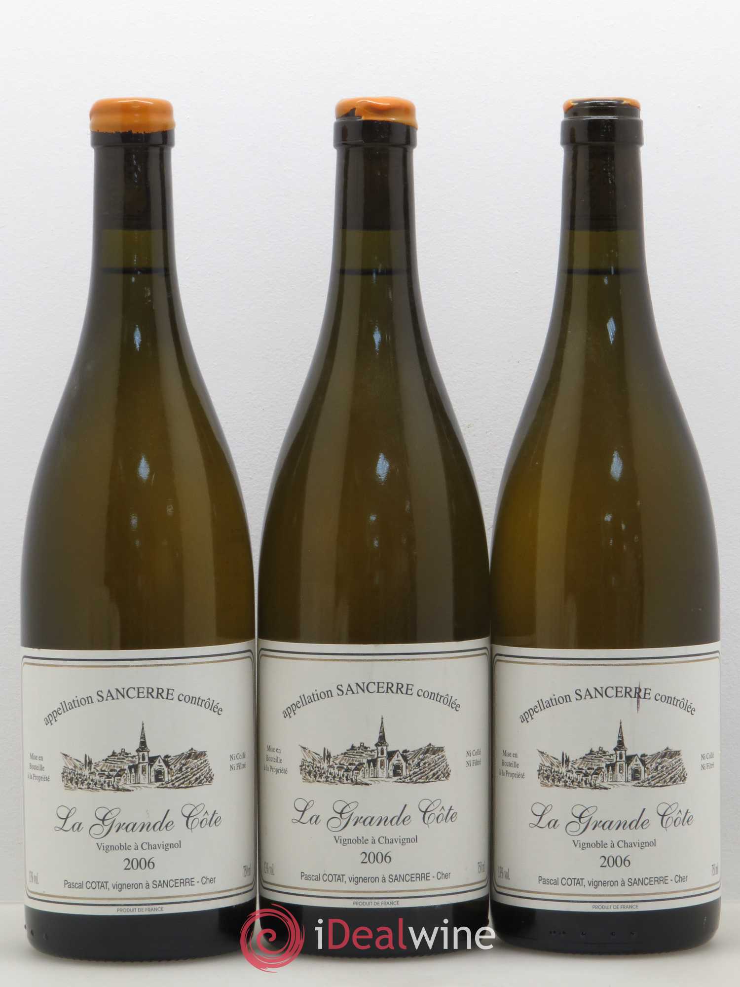 Sancerre La Grande Côte Pascal Cotat 2006 - Lot de 3 bouteilles - 0