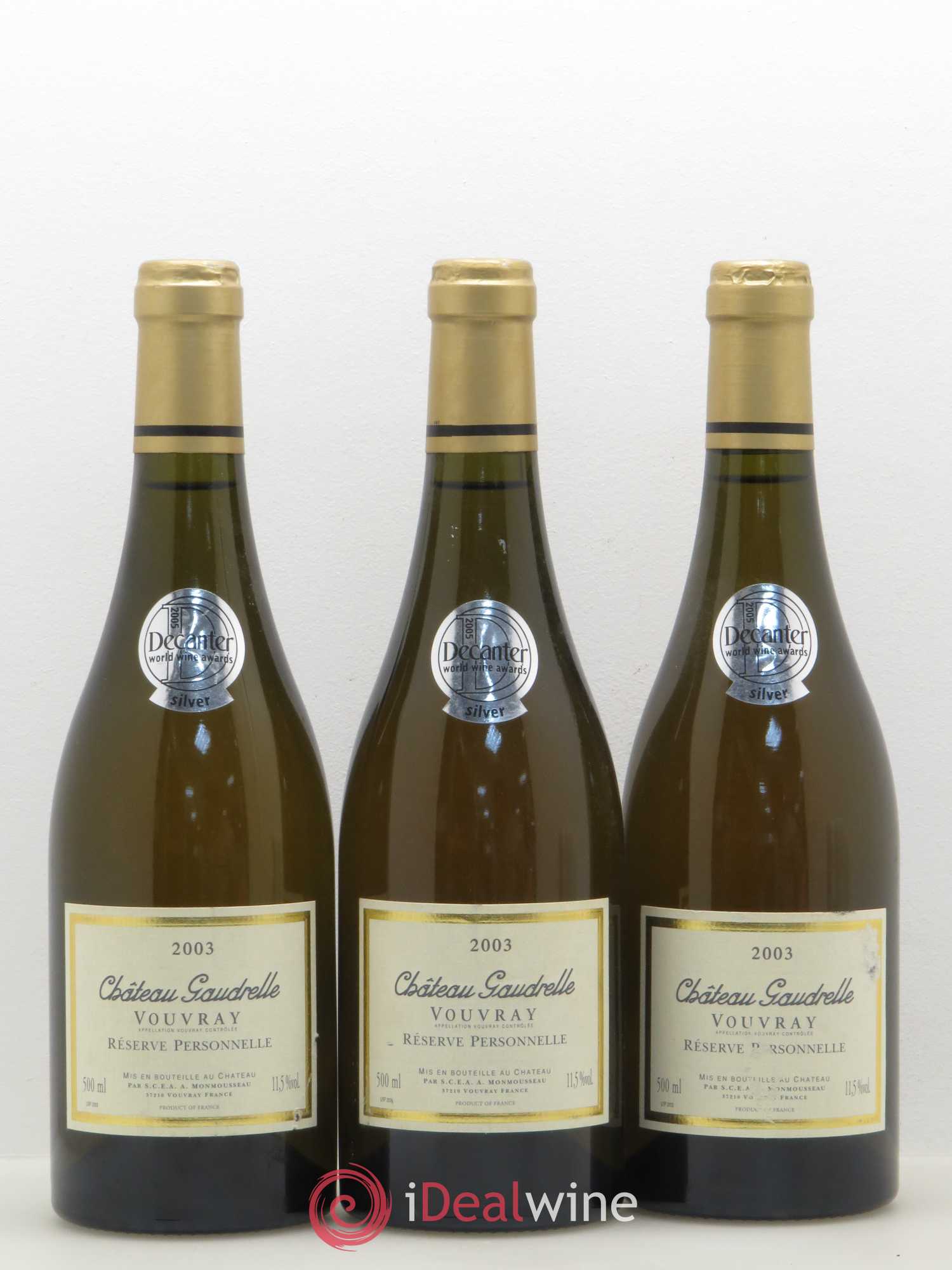 Vouvray 2003 - Lotto di 3 bottiglie - 0