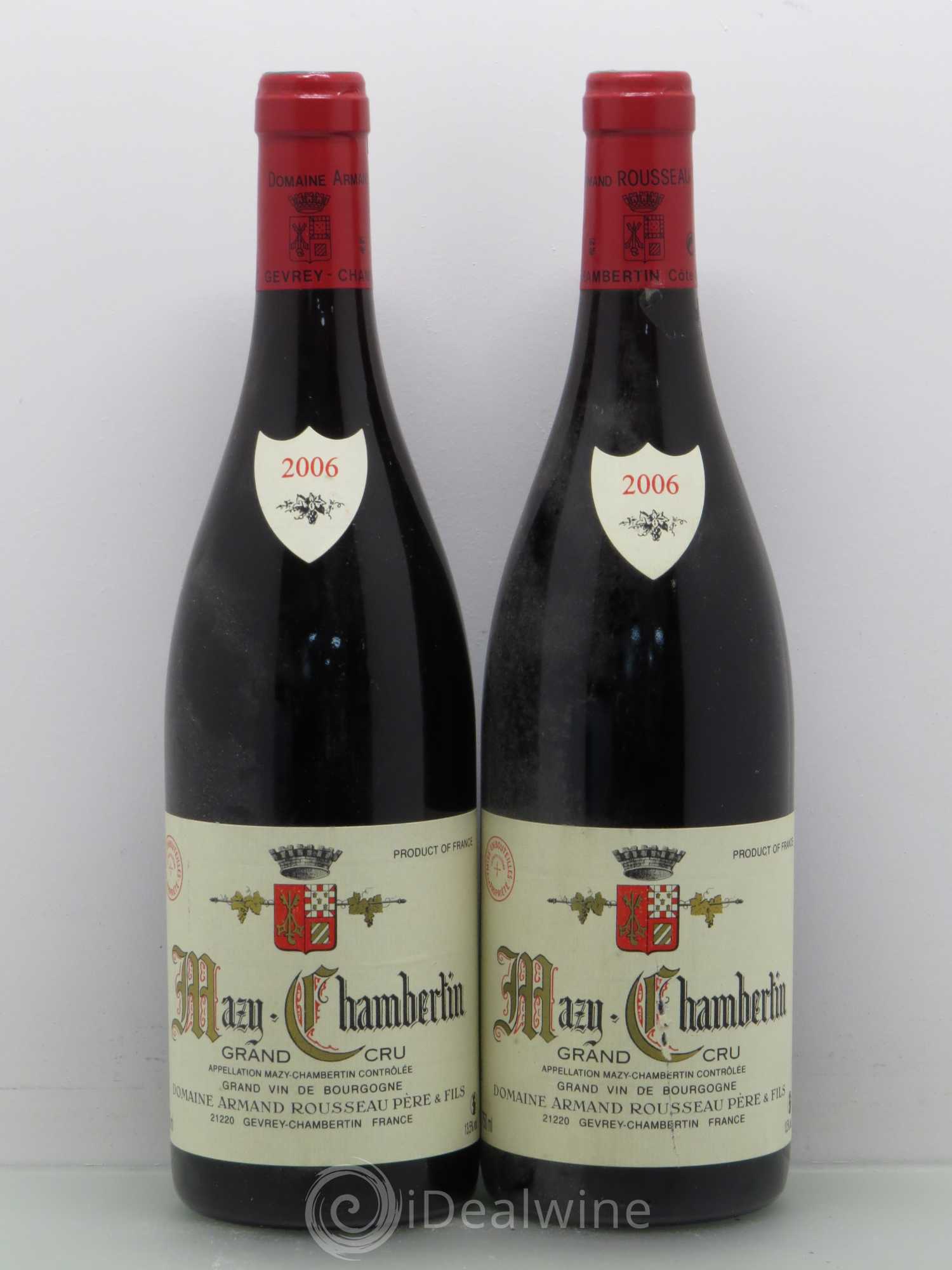 Mazis-Chambertin Grand Cru Armand Rousseau (Domaine) 2006 - Lot de 2 bouteilles - 0