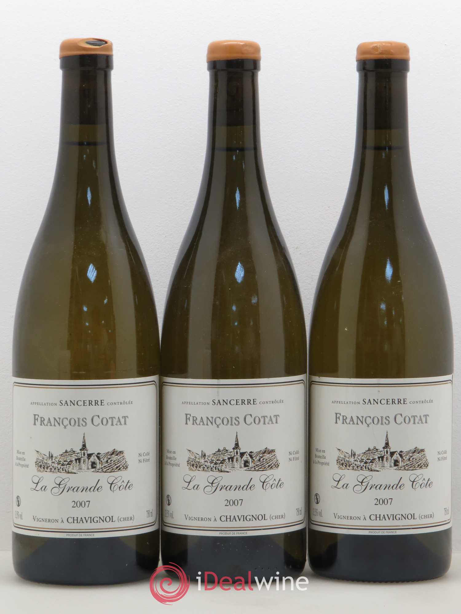 Sancerre La Grande Côte François Cotat 2007 - Lot de 3 bouteilles - 0