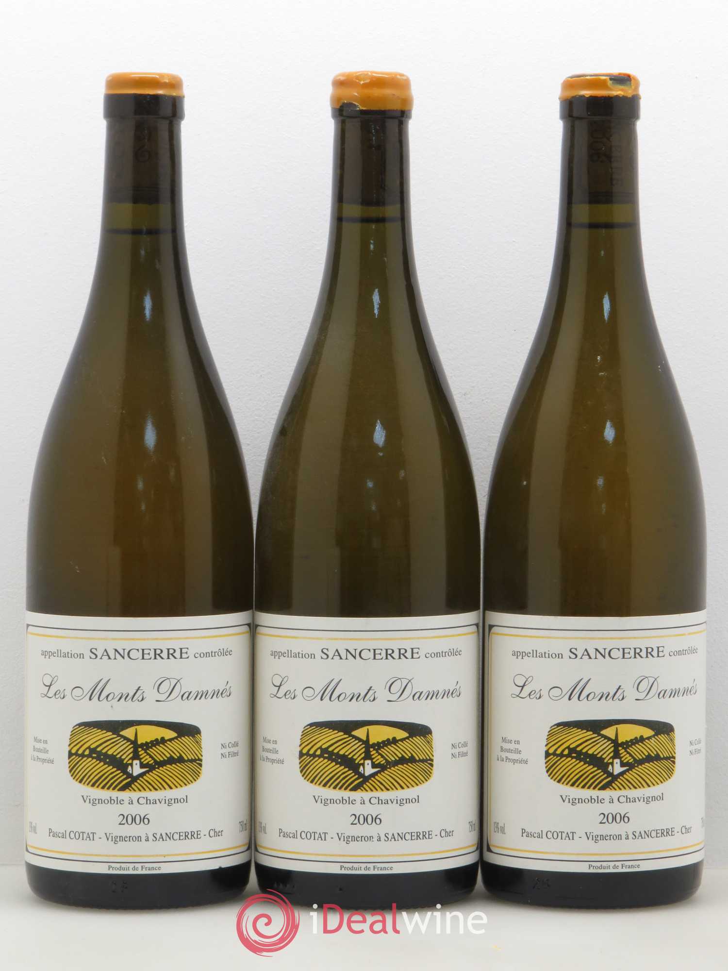 Sancerre Les Monts Damnés Pascal Cotat 2006 - Lot de 3 bouteilles - 0