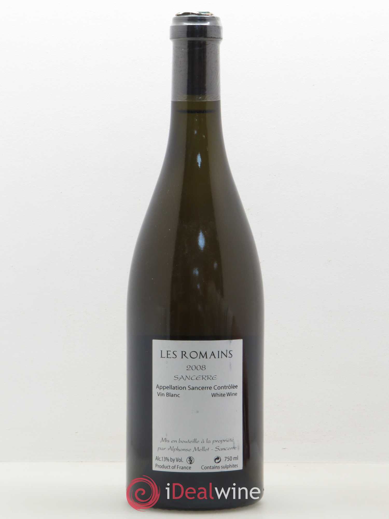 Sancerre Les Romains Alphonse Mellot 2008 - Lot de 1 bouteille - 1