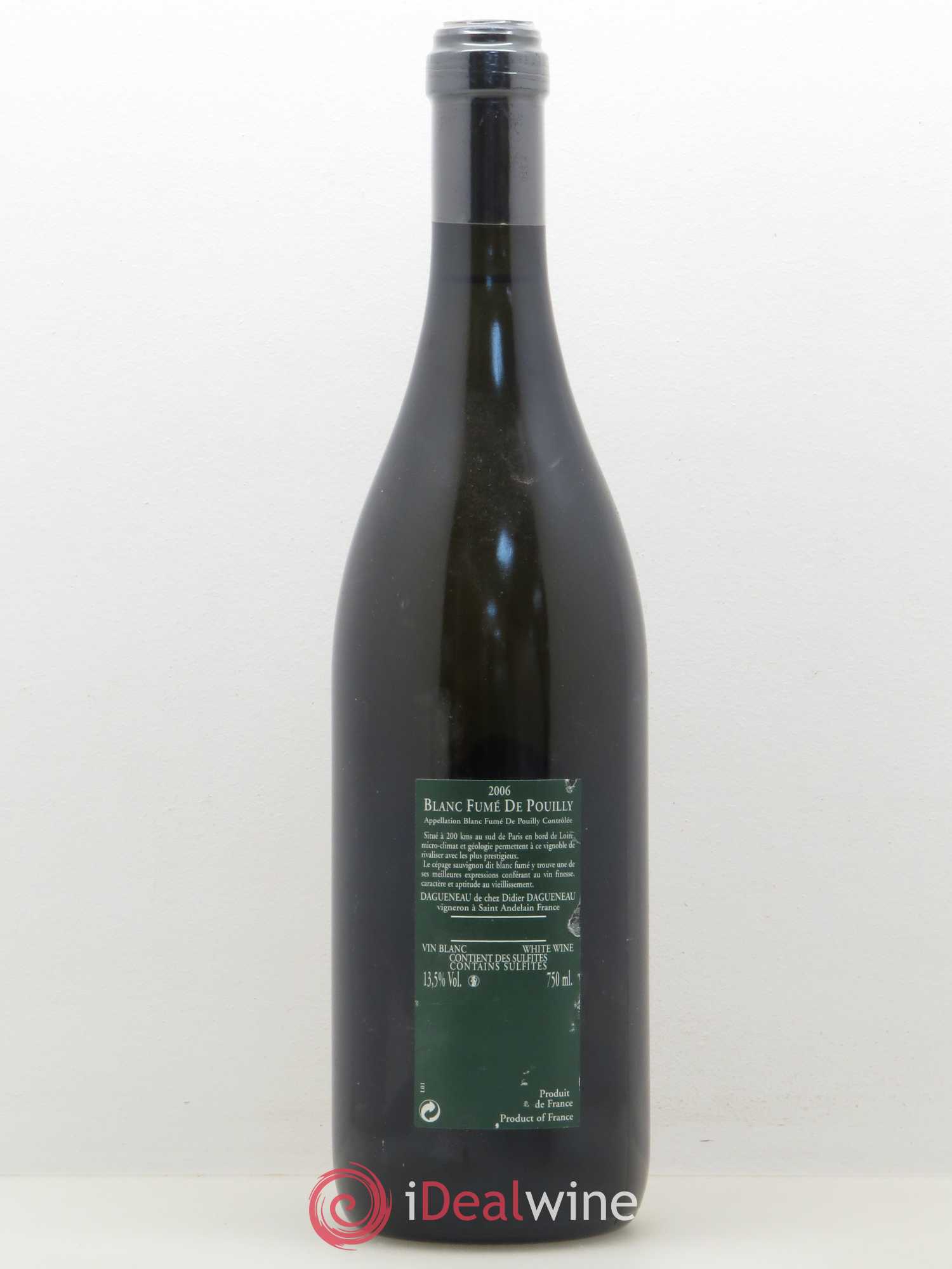 Vin de France (anciennement Pouilly-Fumé) Silex Dagueneau (Domaine Didier - Louis-Benjamin) 2006 - Lot de 1 bouteille - 1