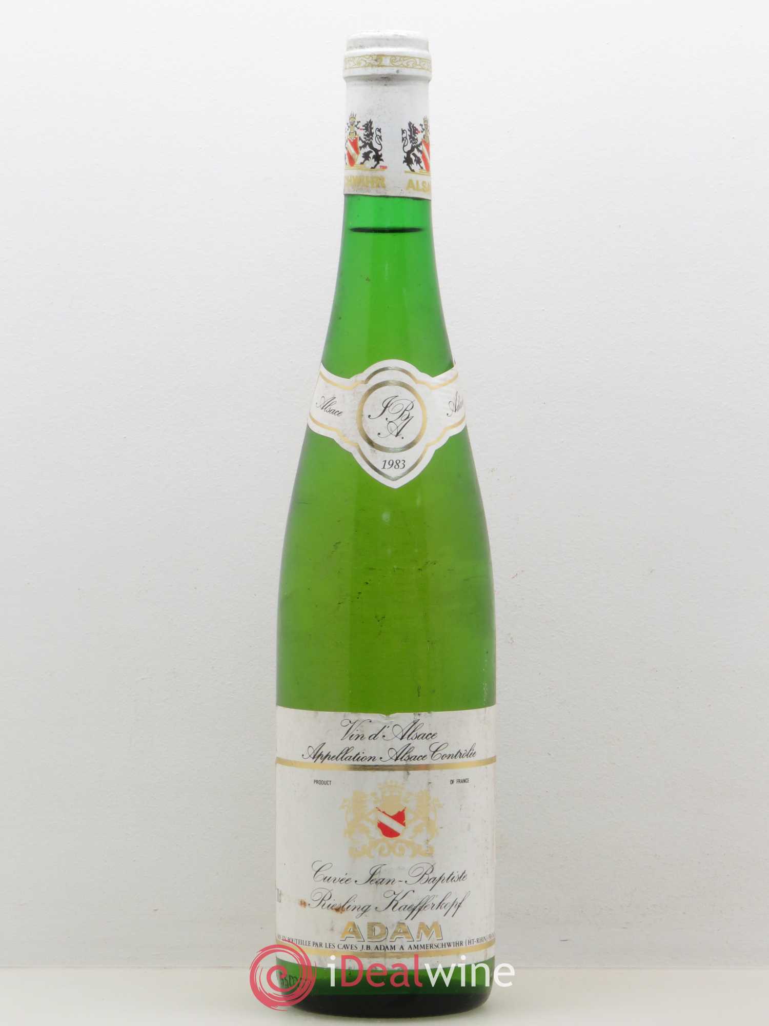 Riesling Kaefferkopf cuvée Jean Baptiste Adam (sans prix de réserve) 1983 - Posten von 1 Flasche - 0