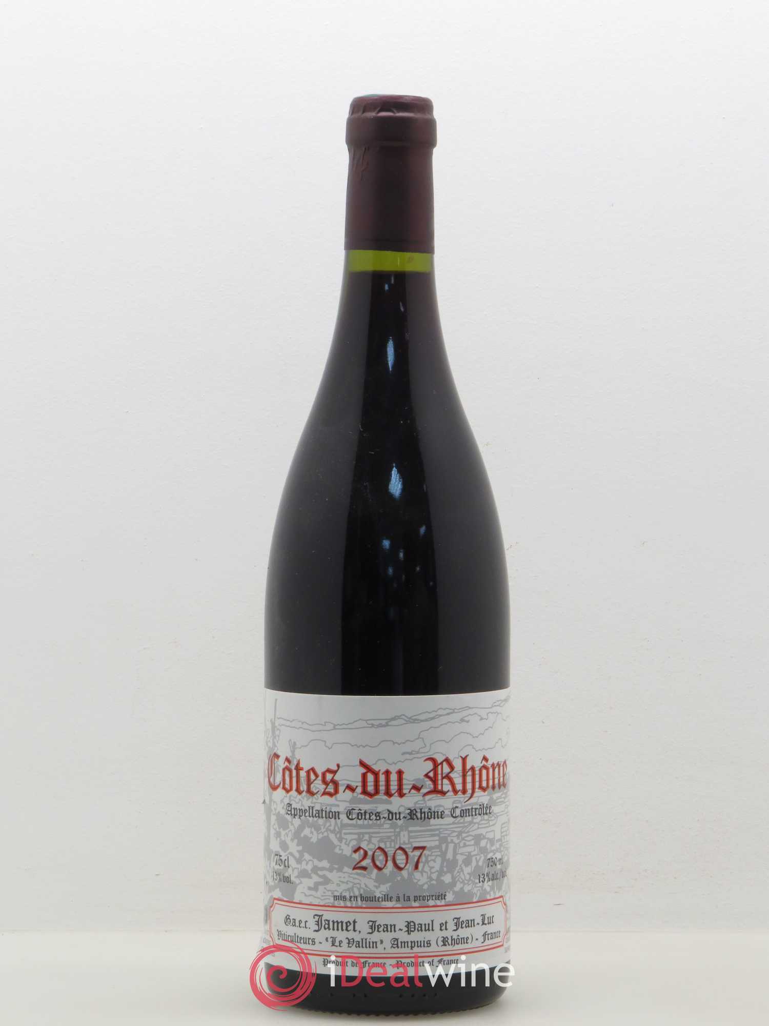 Côtes-du-Rhône Jamet (Domaine) 2007 - Lot de 1 bouteille - 0