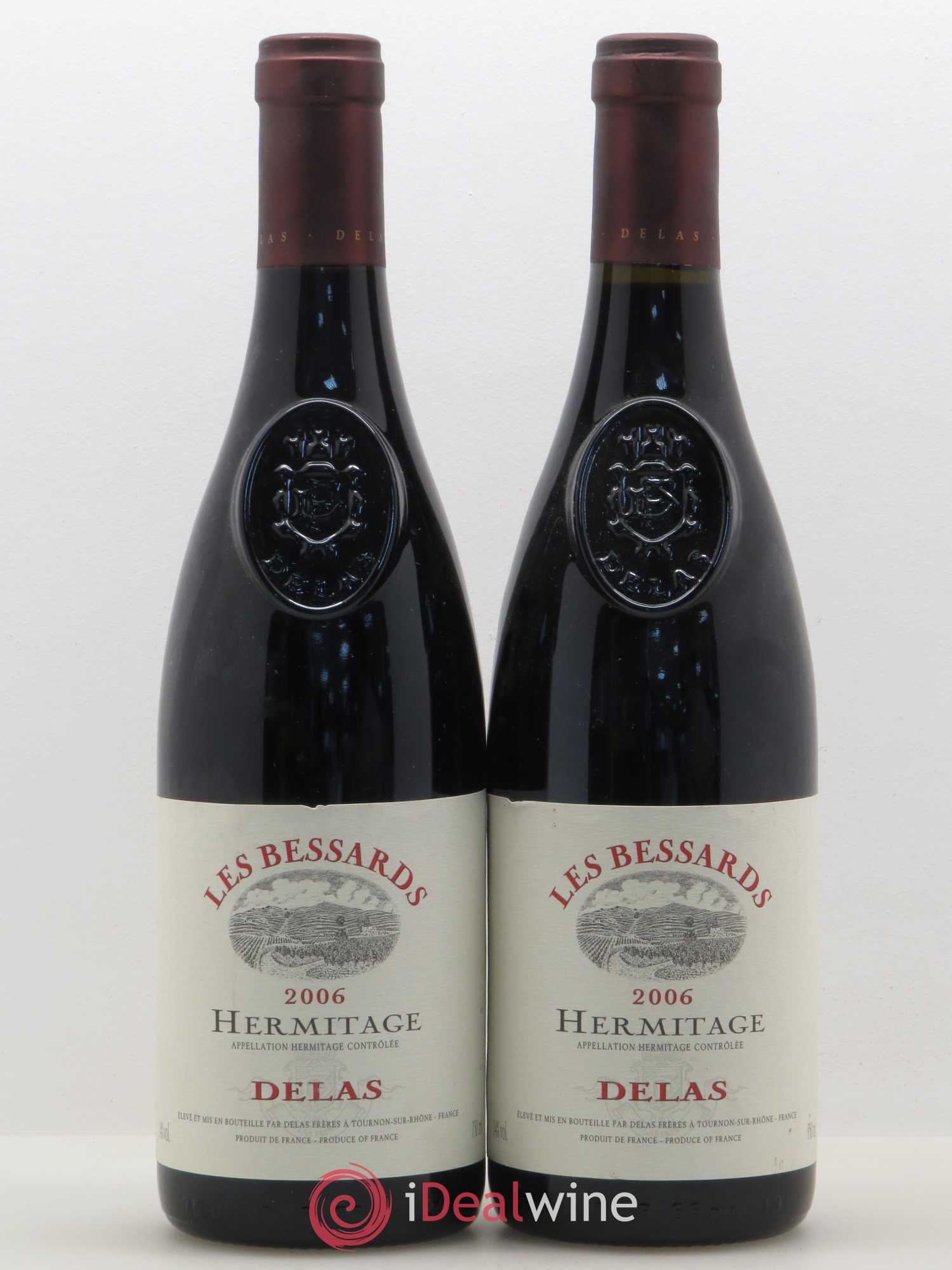 Hermitage Les Bessards Delas Frères 2006 - Lot de 2 bouteilles - 0