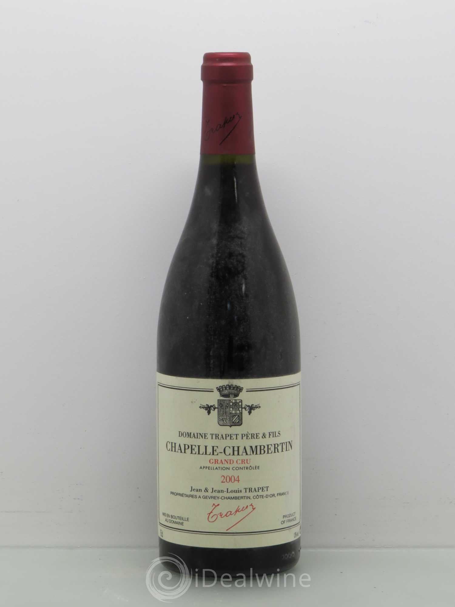 Chapelle-Chambertin Grand Cru Domaine Trapet 2004 - Lot de 1 bouteille - 0