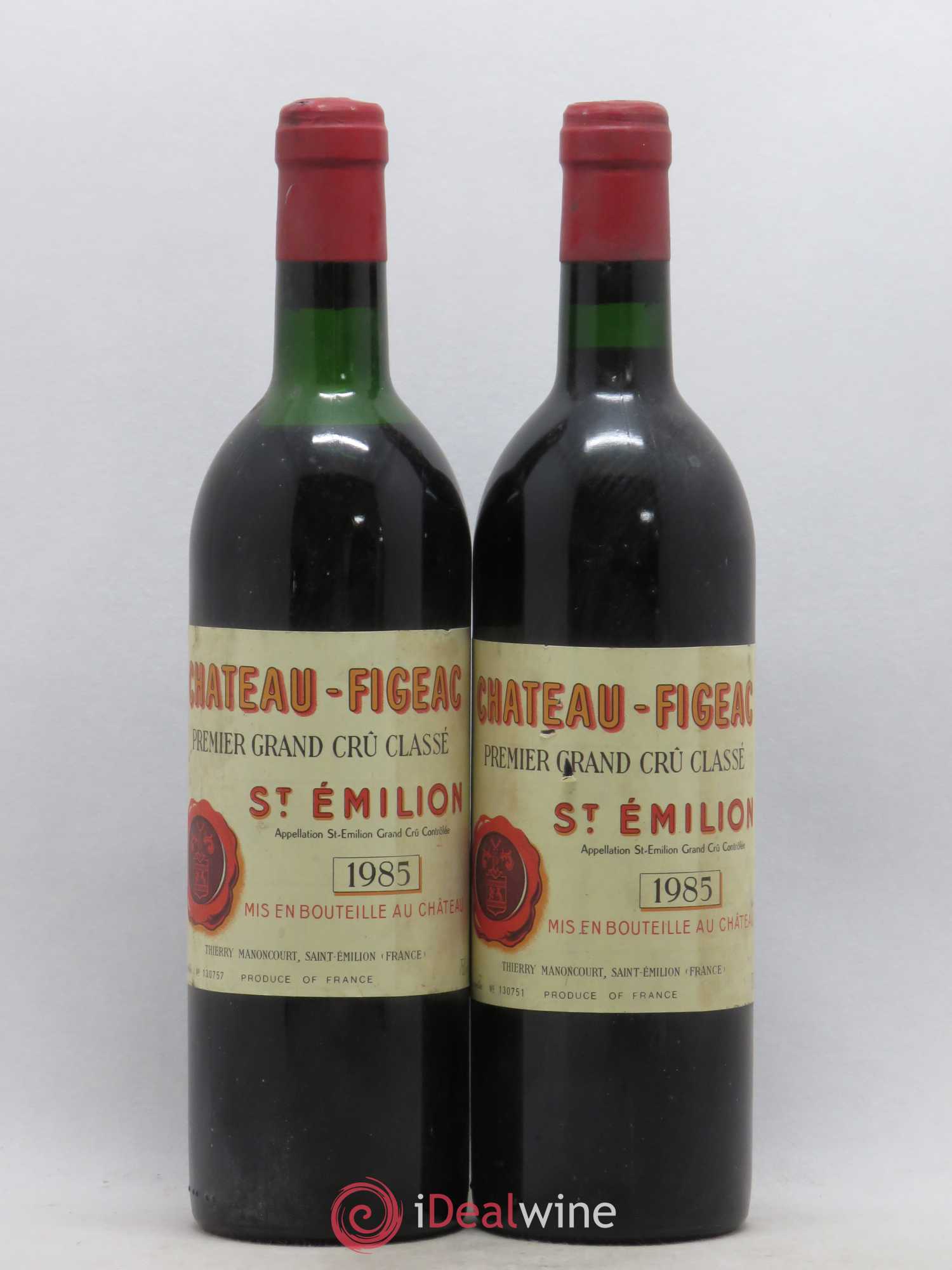 Château Figeac 1er Grand Cru Classé A 1985 - Lot de 2 bouteilles - 0