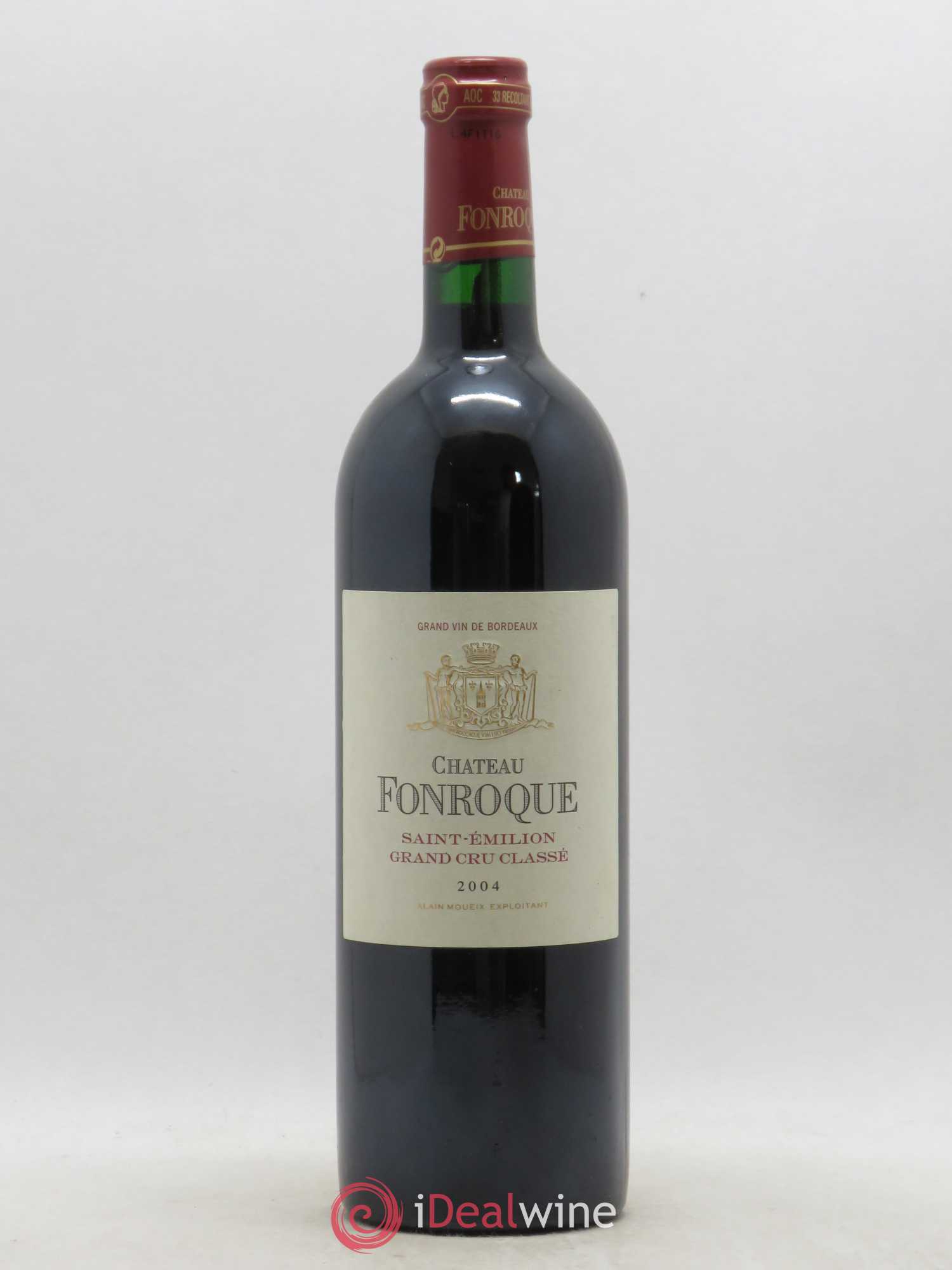 Château Fonroque Grand Cru Classé 2004 - Lot de 1 bouteille - 0