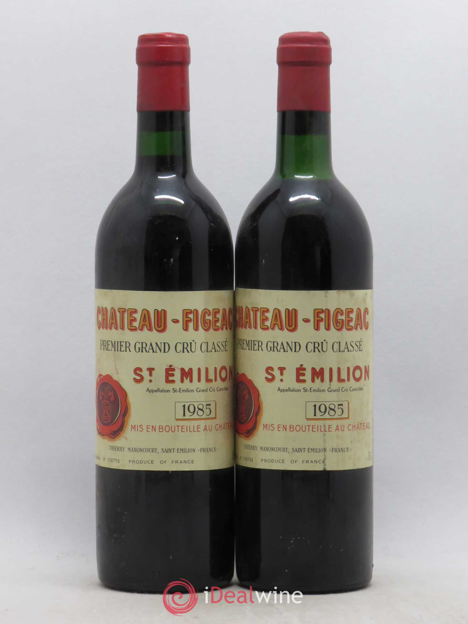 Château Figeac 1er Grand Cru Classé A 1985 - Lot de 2 bouteilles - 0