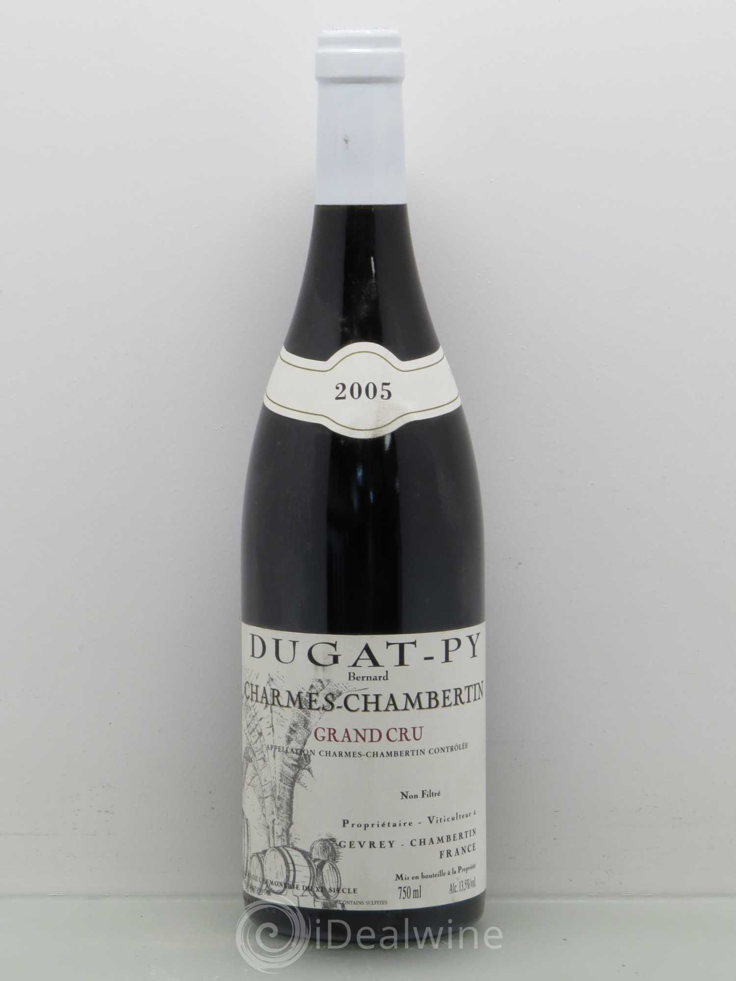 Charmes-Chambertin Grand Cru Dugat-Py 2005 - Lot de 1 bouteille - 0