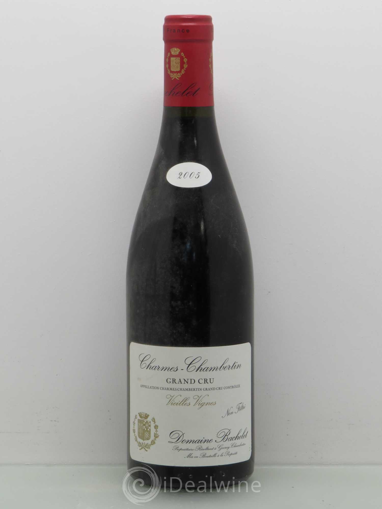 Charmes-Chambertin Grand Cru Vieilles Vignes Denis Bachelet (Domaine) Vieilles Vignes 2005 - Lot de 1 bouteille - 0