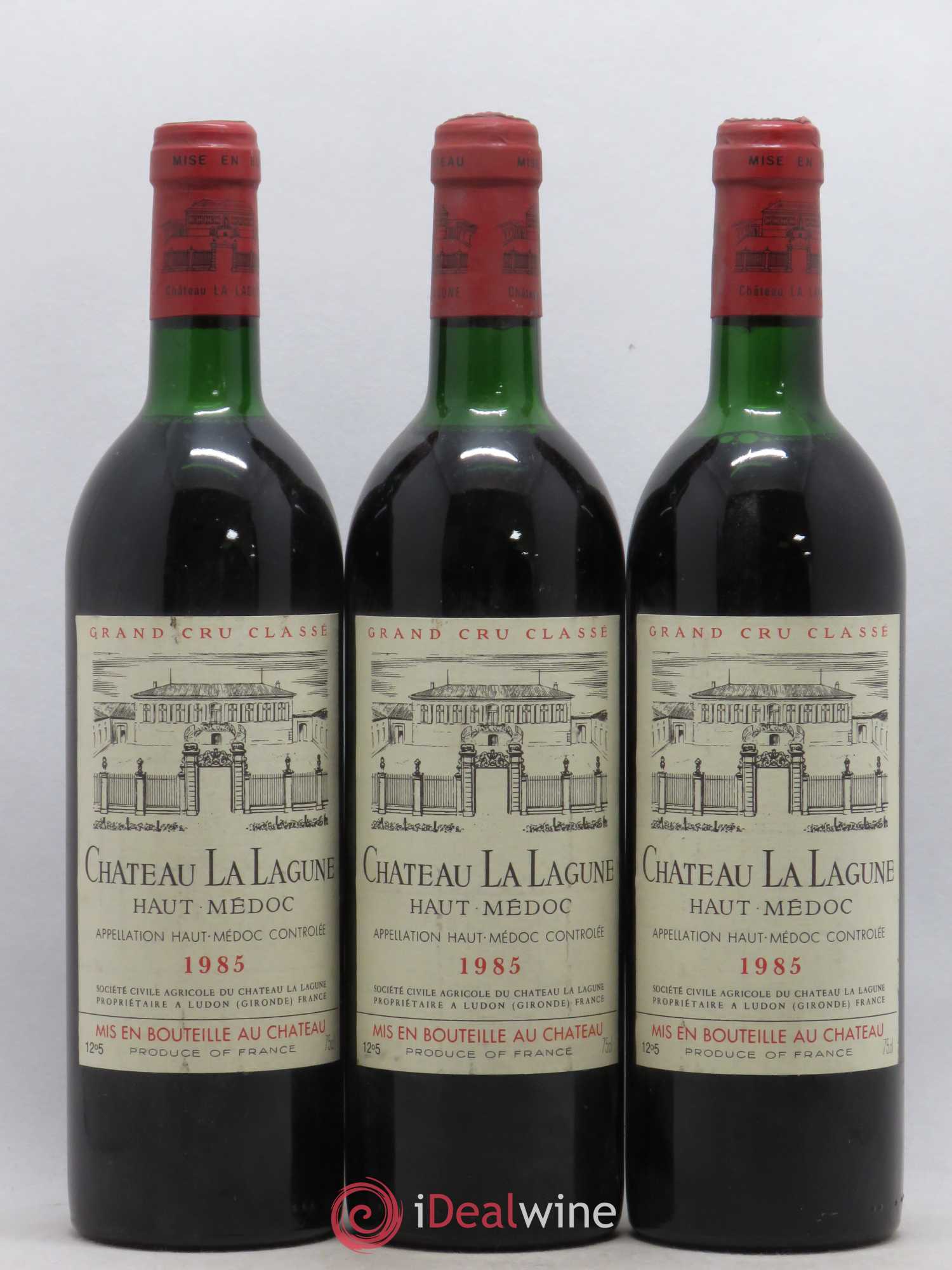 Château la Lagune 3ème Grand Cru Classé 1985 - Lot de 3 bouteilles - 0