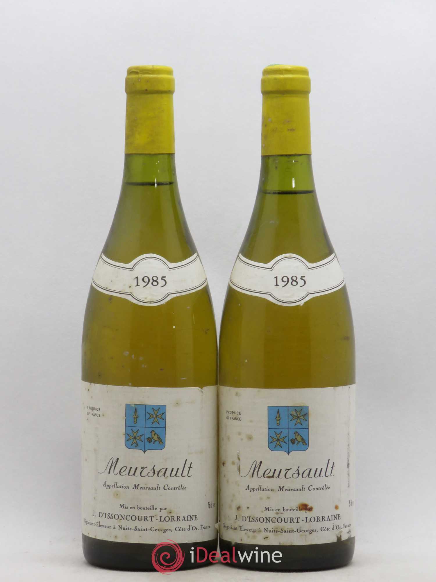 Meursault D'Issoncourt Lorraine 1985 - Lotto di 2 bottiglie - 0