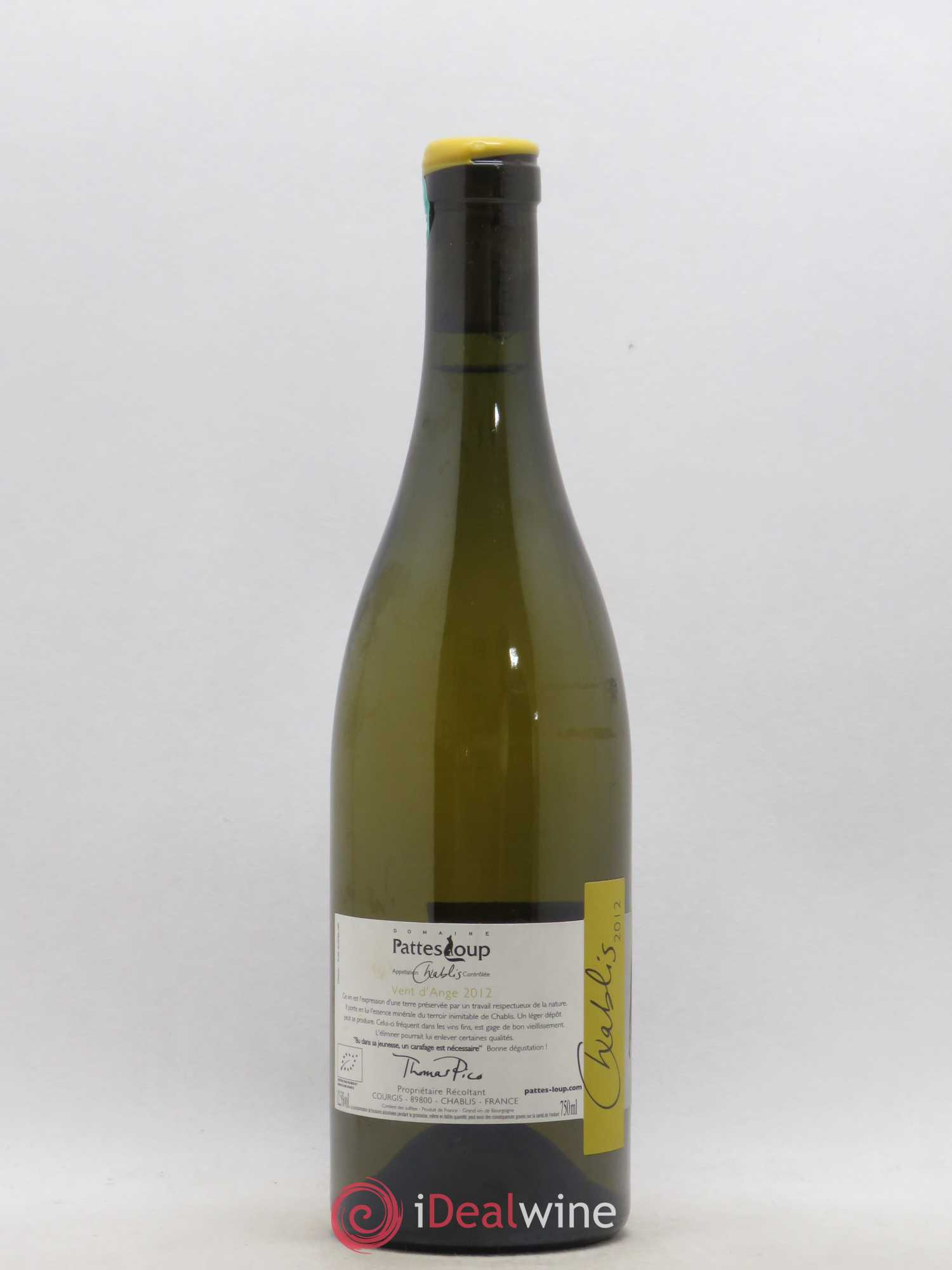 Chablis Vent d'Ange Pattes Loup (Domaine) Vent d'ange 2012 - Posten von 1 Flasche - 0