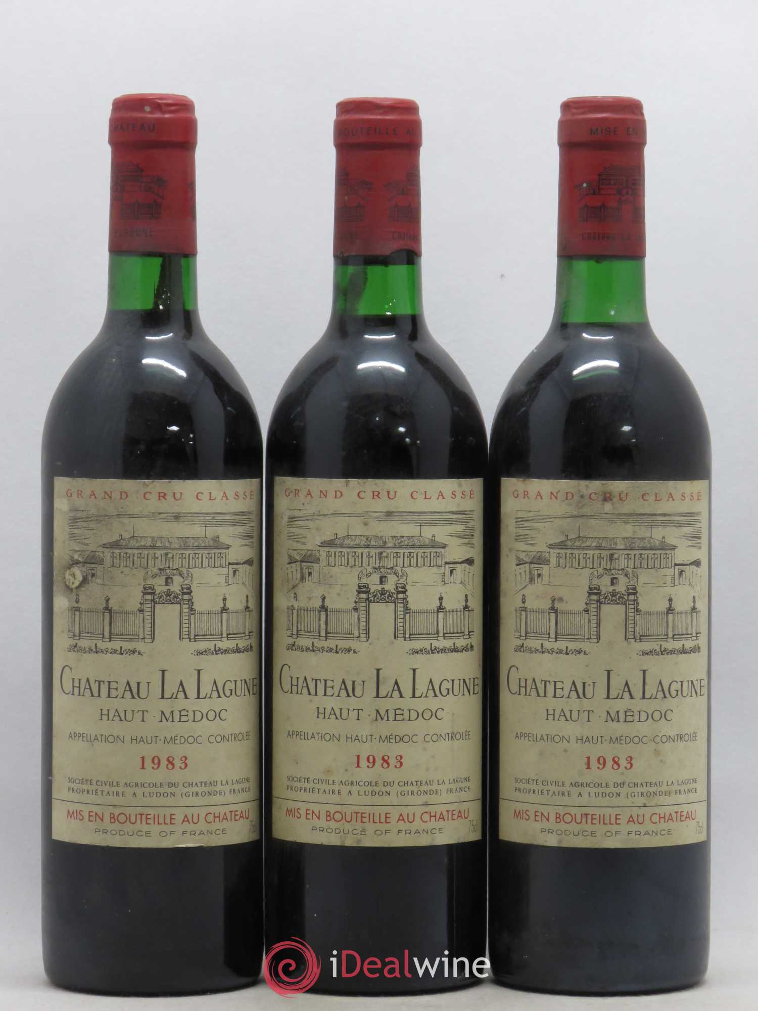 Château la Lagune 3ème Grand Cru Classé 1983 - Lot de 3 bouteilles - 0