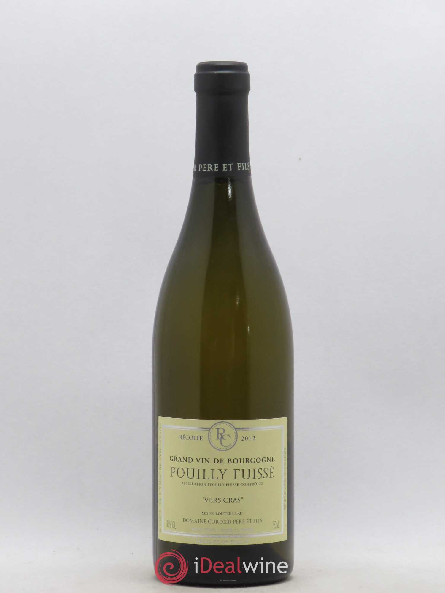 Pouilly-Fuissé Vers Cras Cordier 2012 - Posten von 1 Flasche - 0