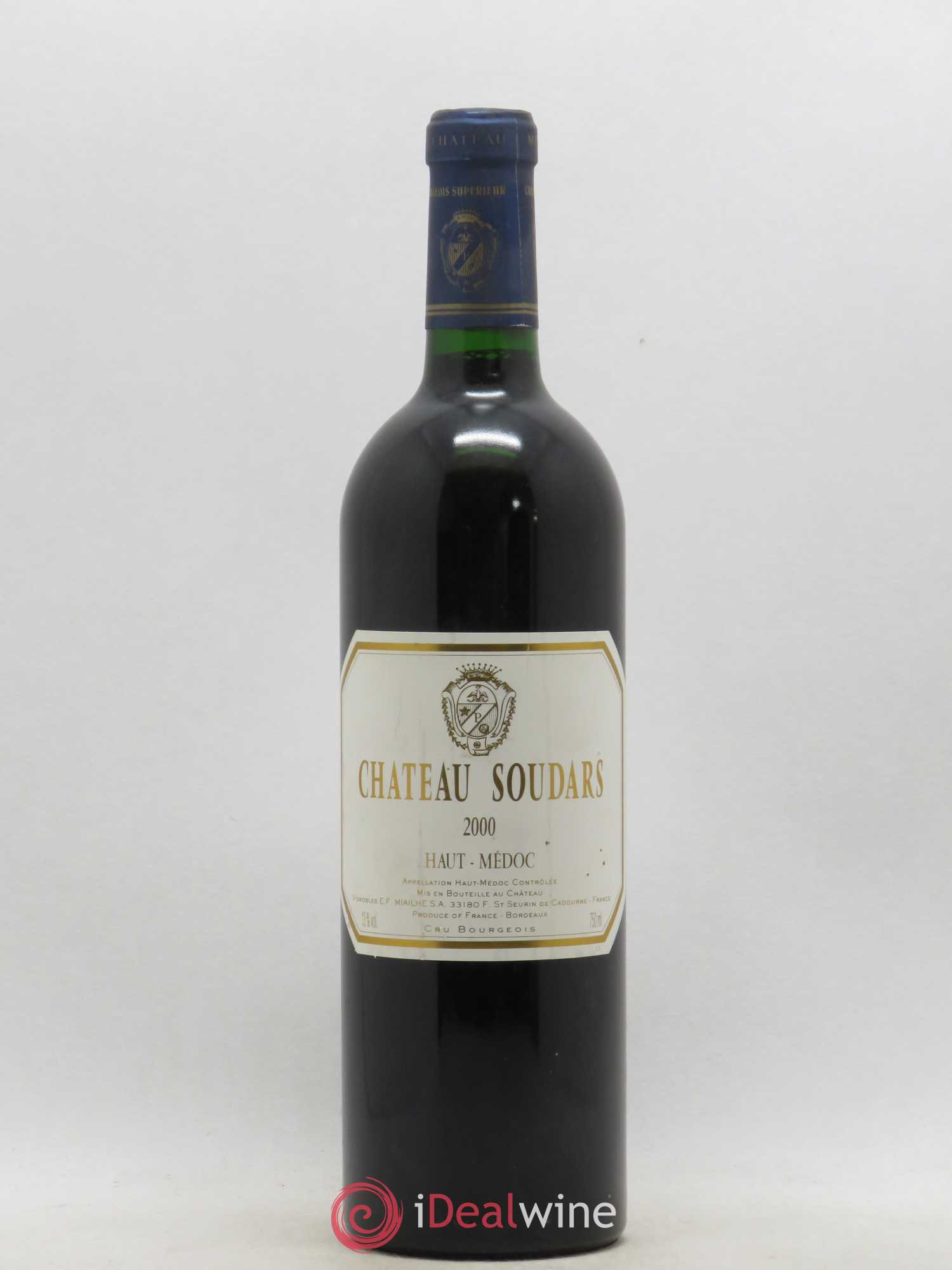 Château Soudars Cru Bourgeois 2000 - Lot de 1 bouteille - 0