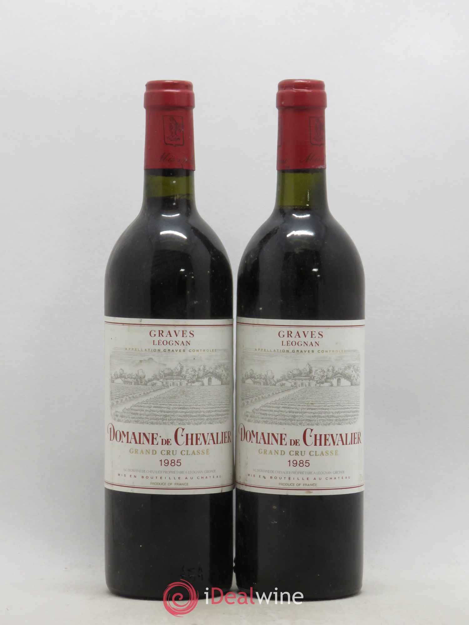Domaine de Chevalier Cru Classé de Graves 1985 - Lot de 2 bouteilles - 0