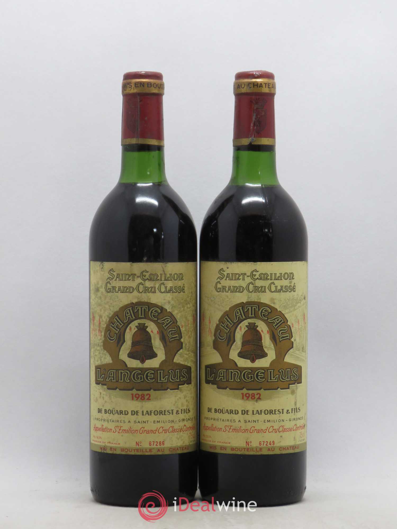 Château Angélus 1er Grand Cru Classé A 1982 - Lot de 2 bouteilles - 0