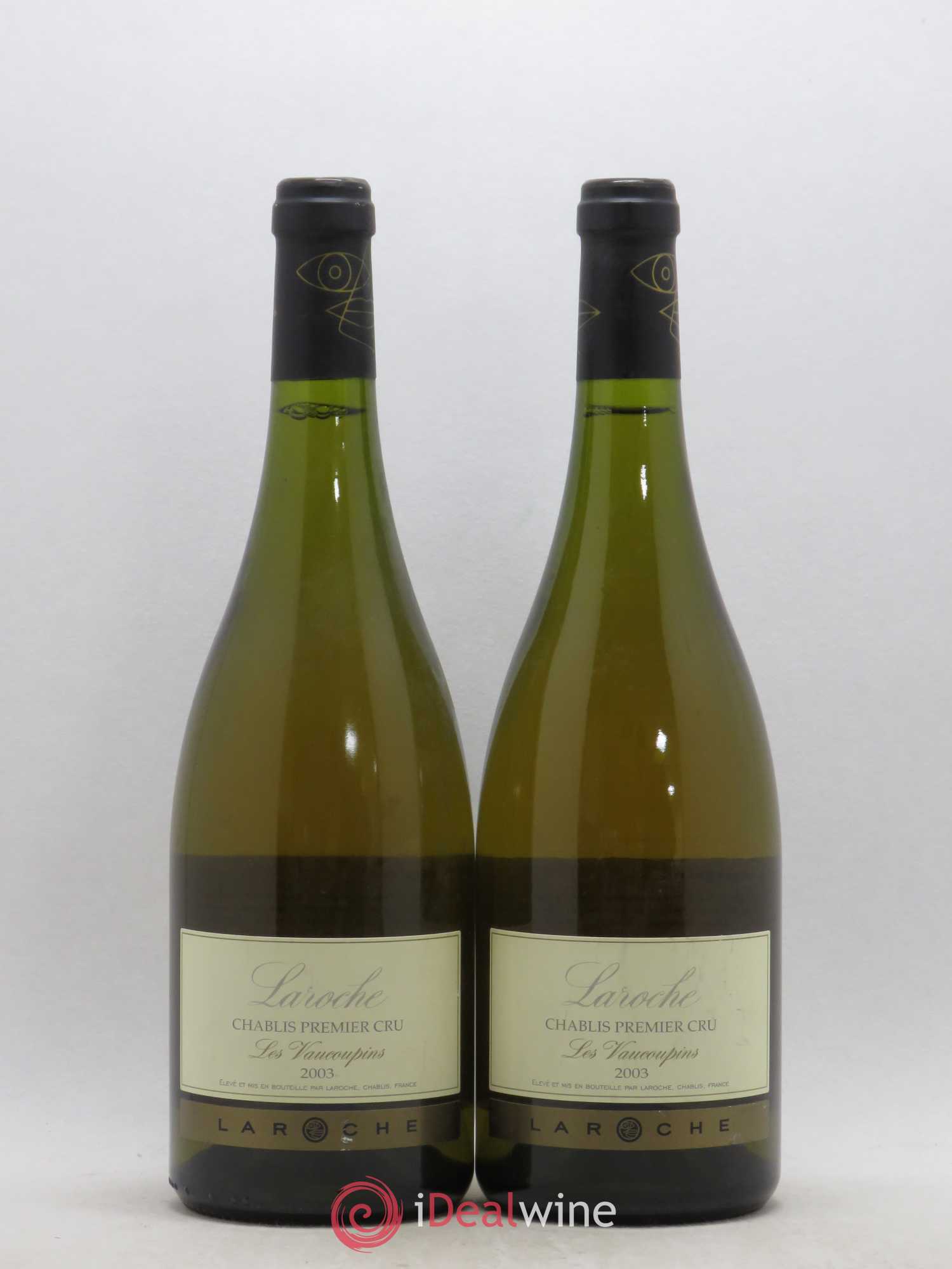 Chablis 1er Cru Vaucoupins Domaine Laroche 2003 - Posten von 2 Flaschen - 0