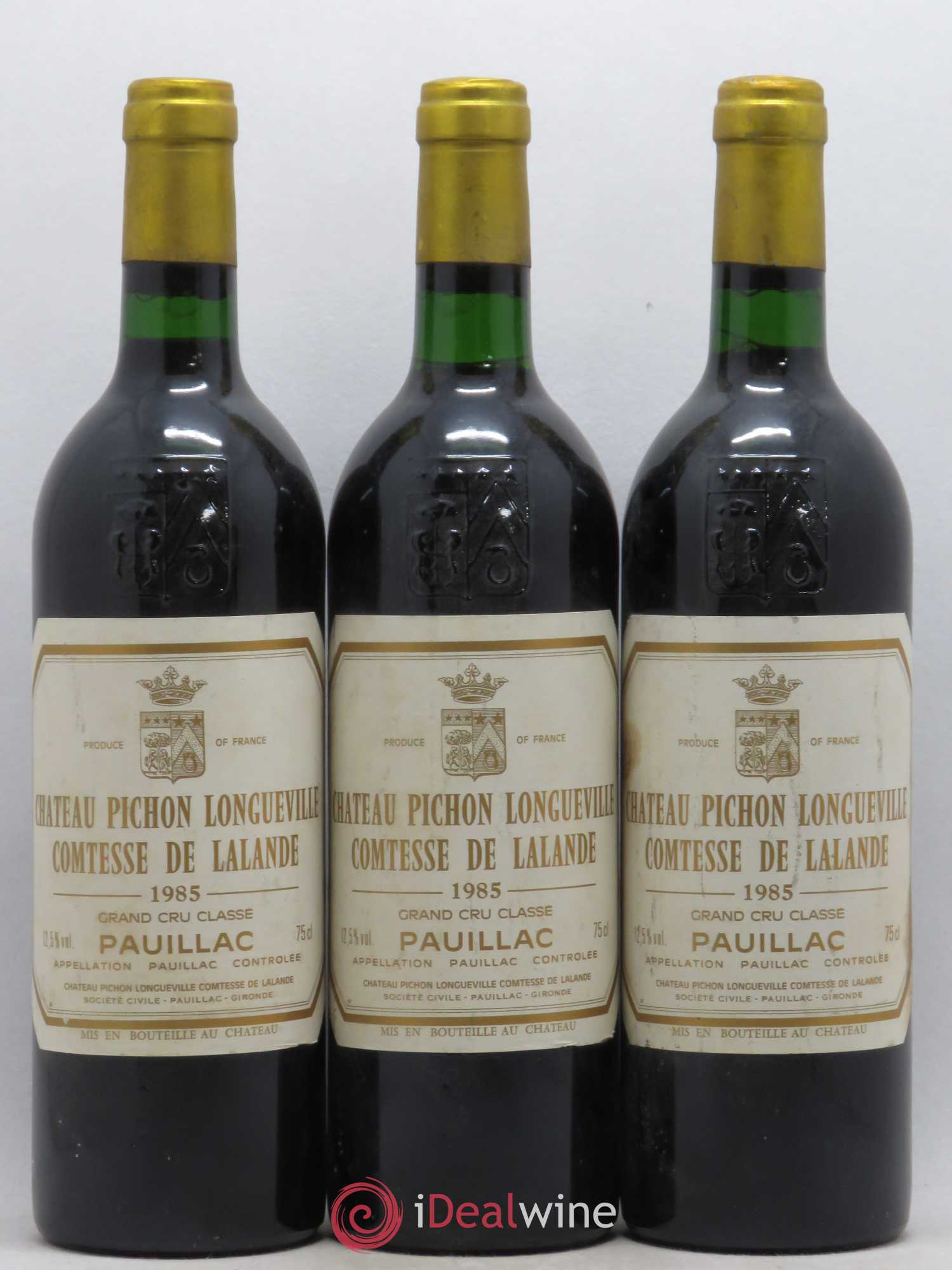 Château Pichon Longueville Comtesse de Lalande 2ème Grand Cru Classé 1985 - Lot de 6 bouteilles - 1